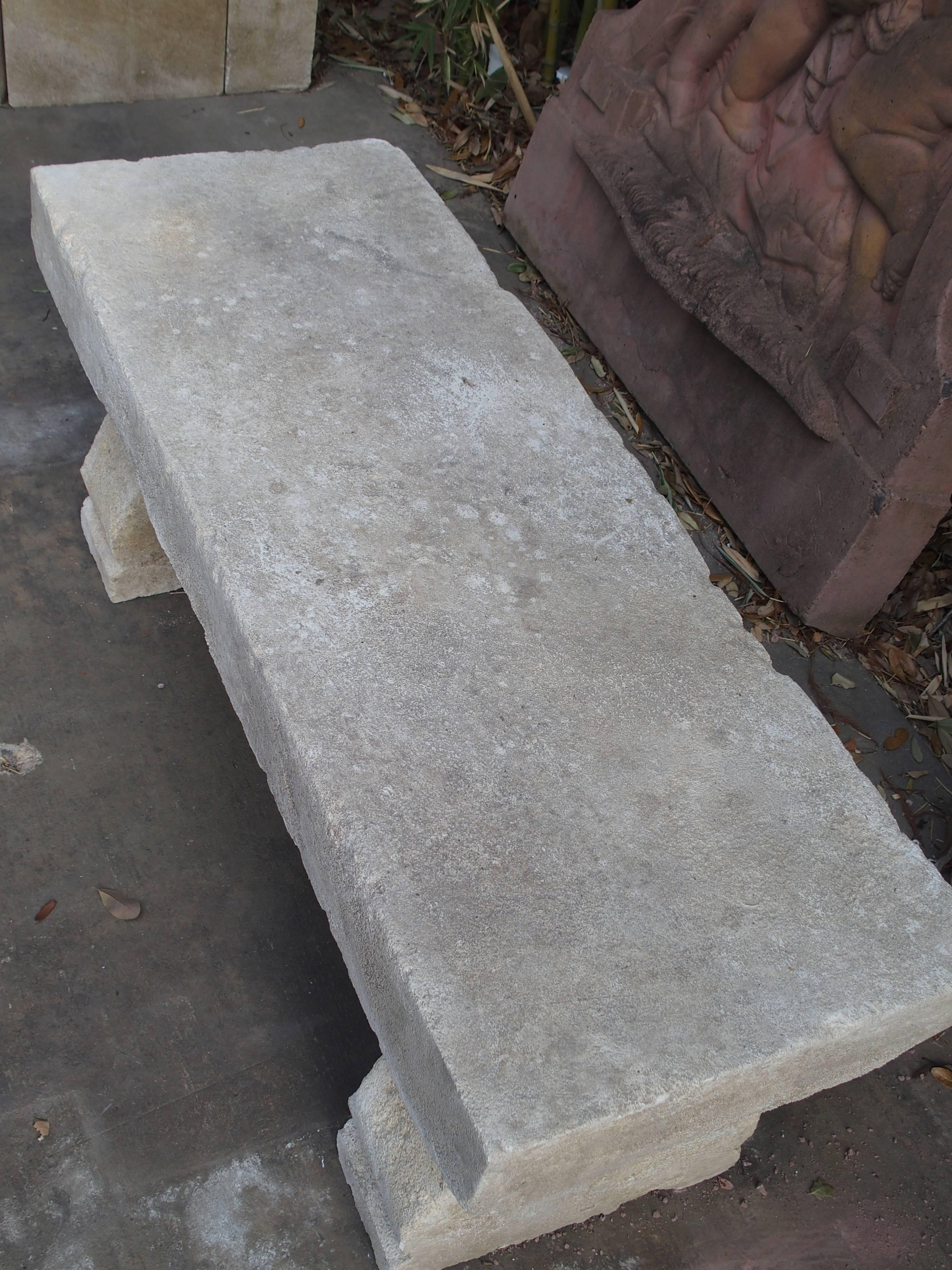 limestone benches for garden