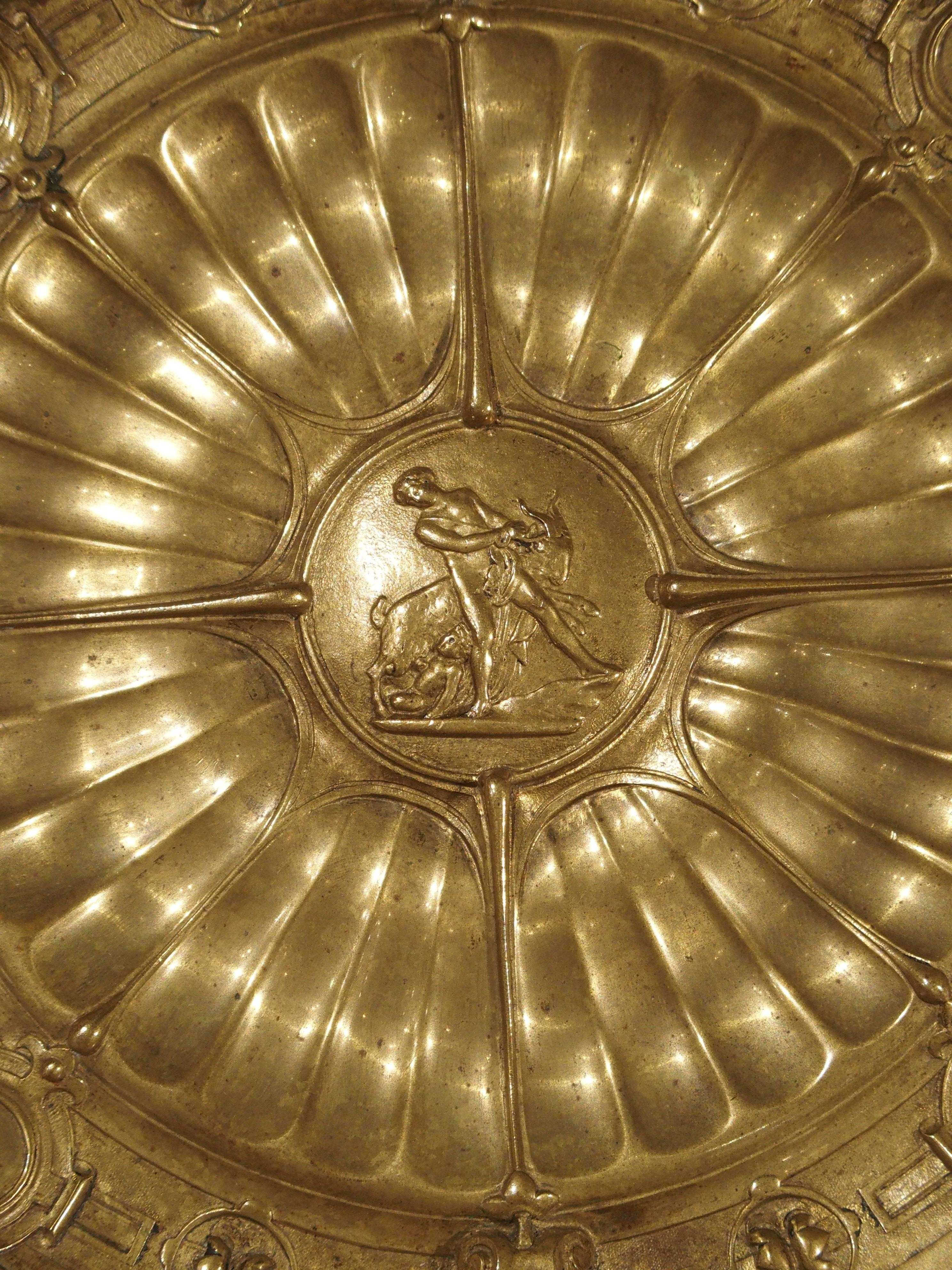 English Antique Gilt Bronze Neoclassical Tazza