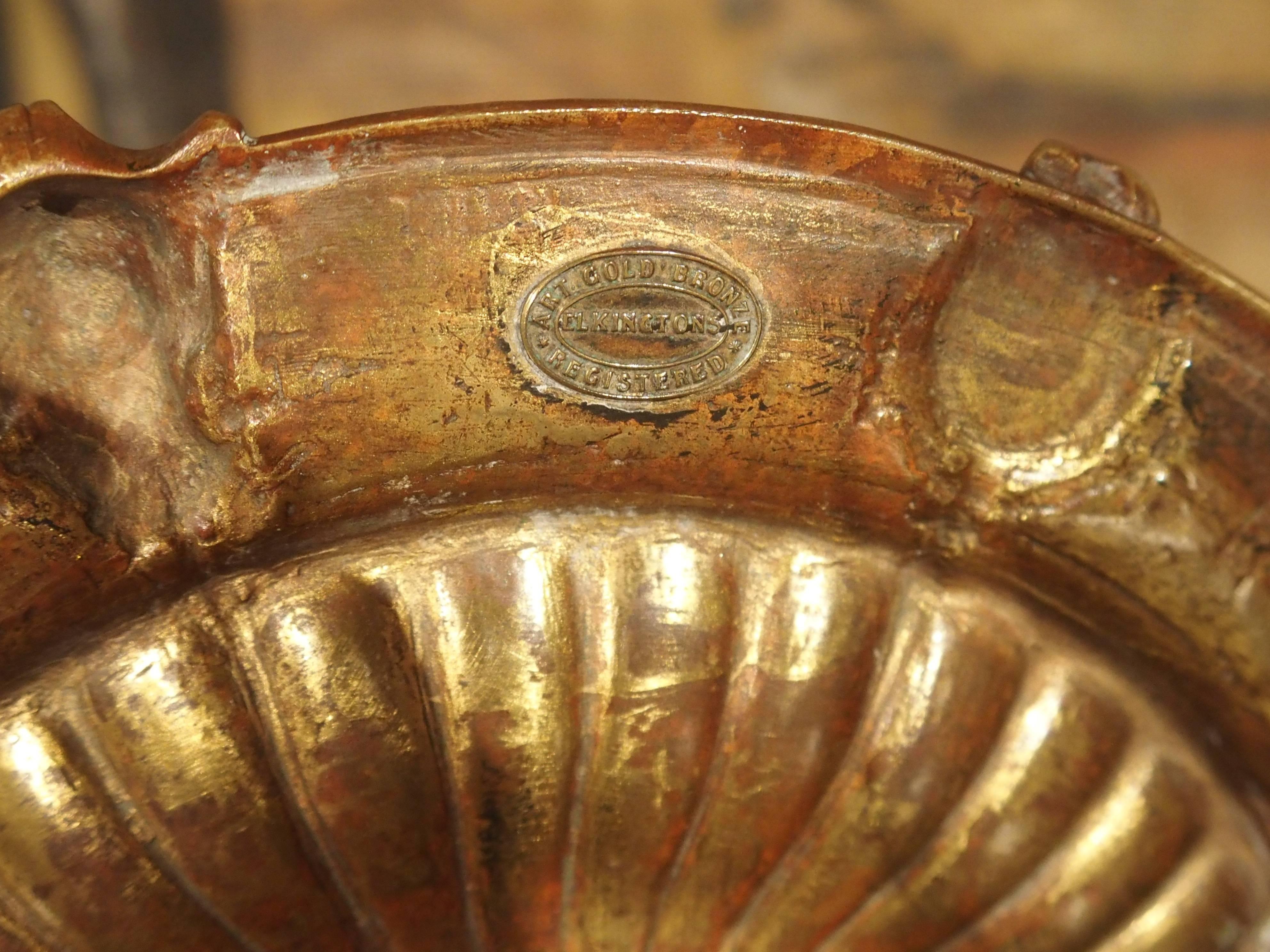Antique Gilt Bronze Neoclassical Tazza 4