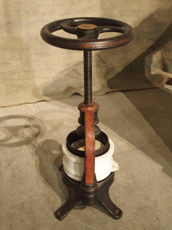 Antique French Fruit or Wine Grape Press, circa 1910 at 1stDibs