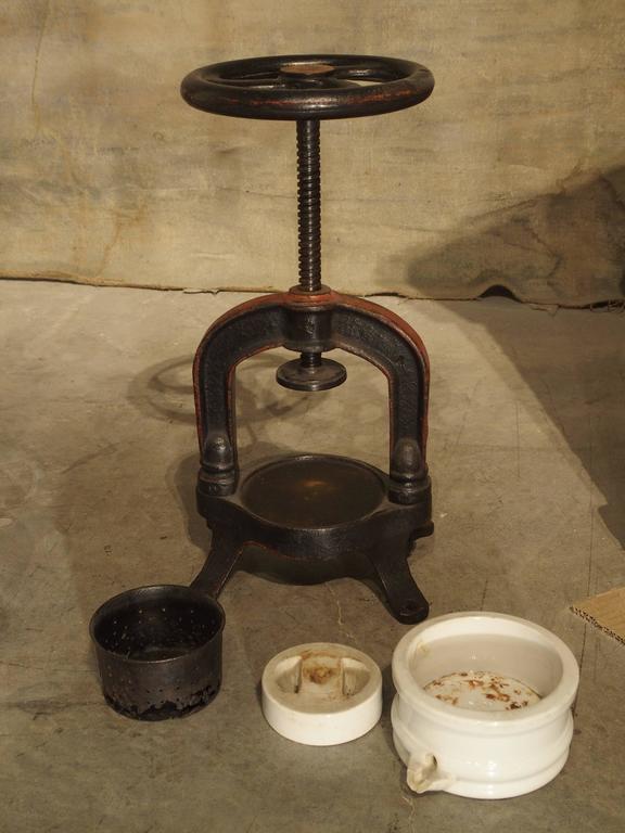 Antique French Fruit or Wine Grape Press, circa 1910 at 1stDibs