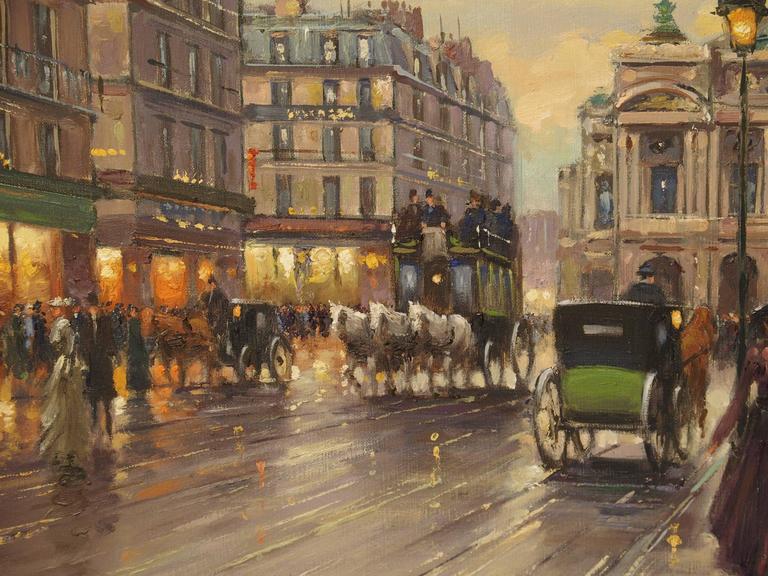 Pair of Parisian Street Scene Paintings, 1900s at 1stDibs famous