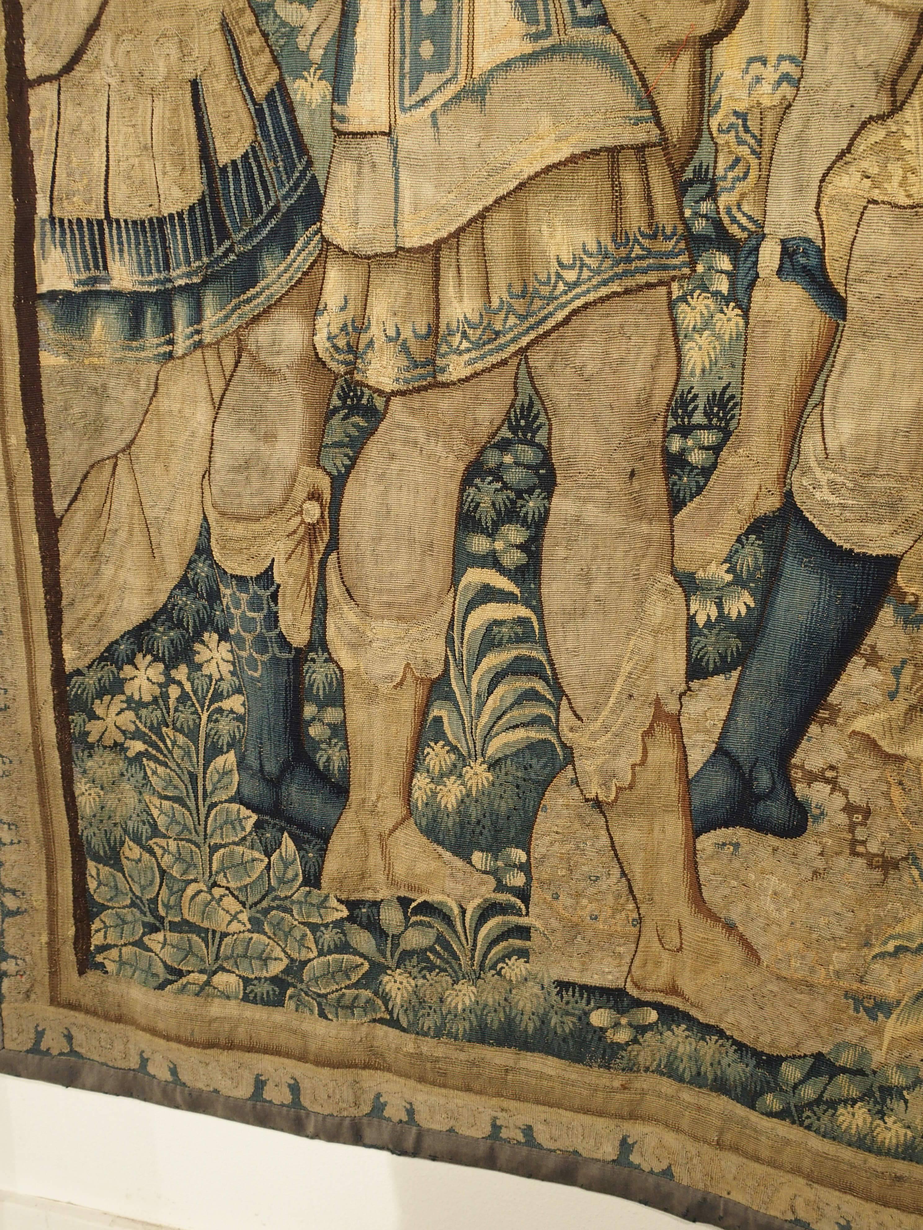 Belgian 17th Century Wool Tapestry from Flanders