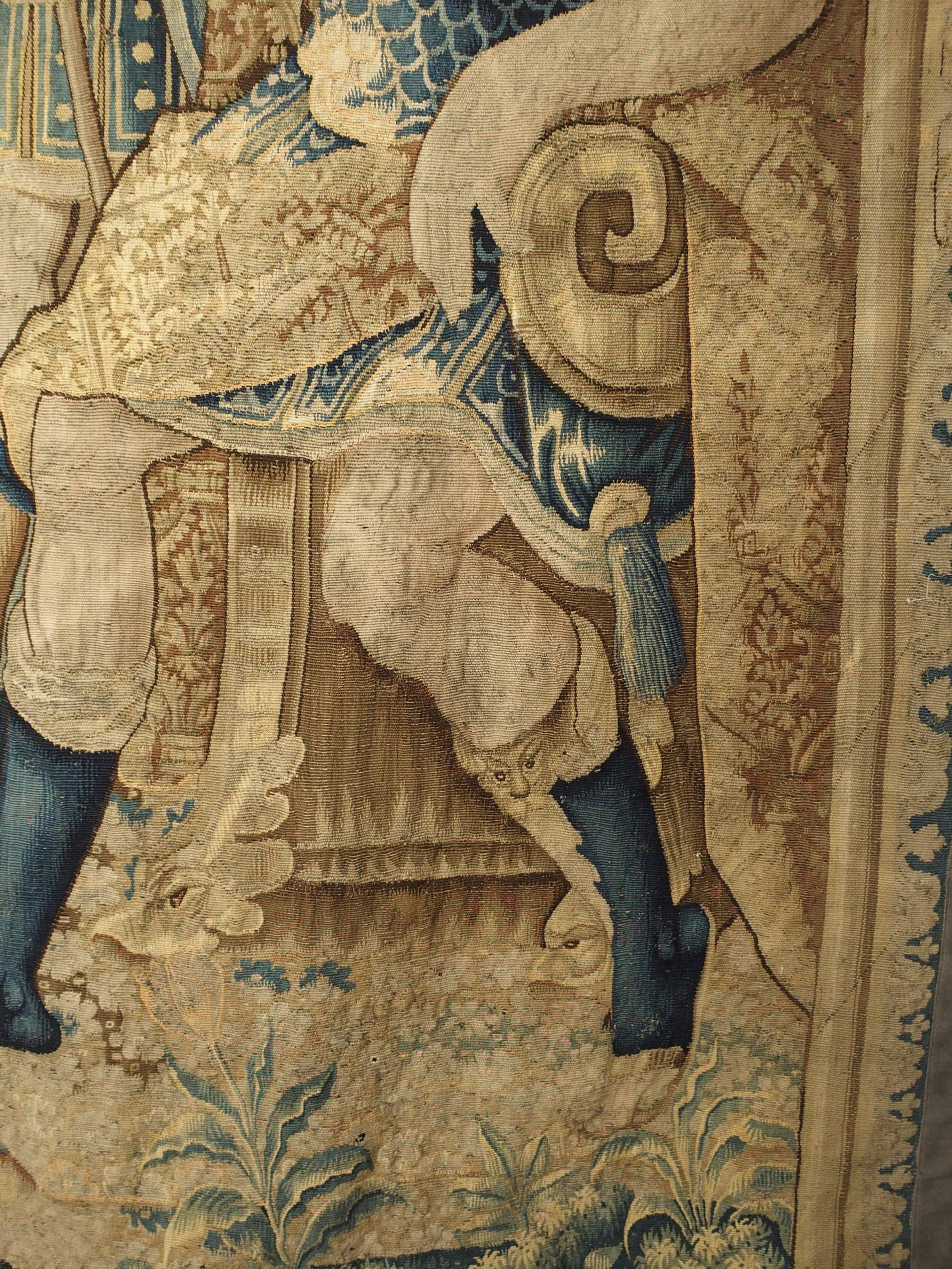 17th Century Wool Tapestry from Flanders 2