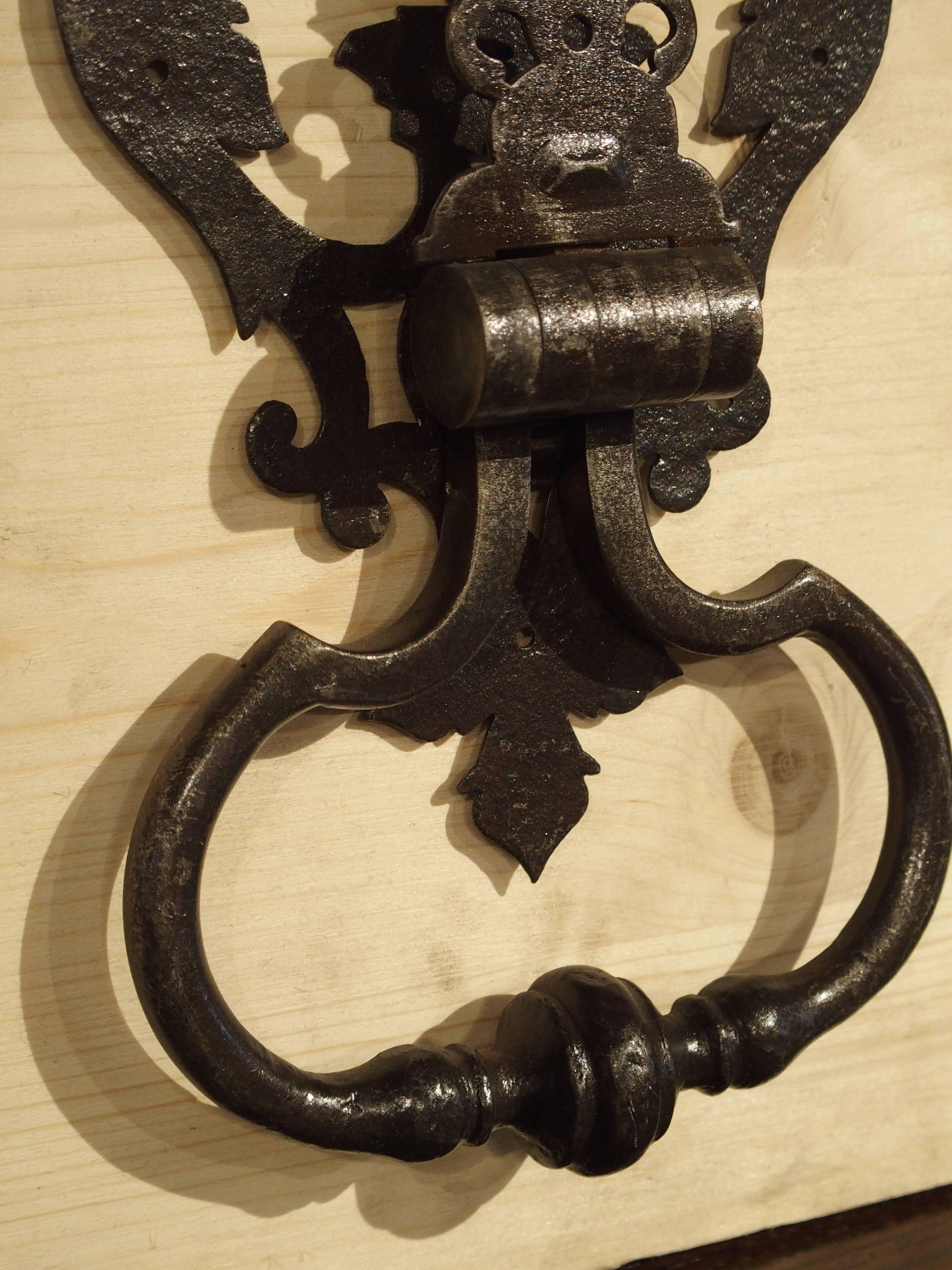 Large Cut Iron Chateau Door Knocker from France 1