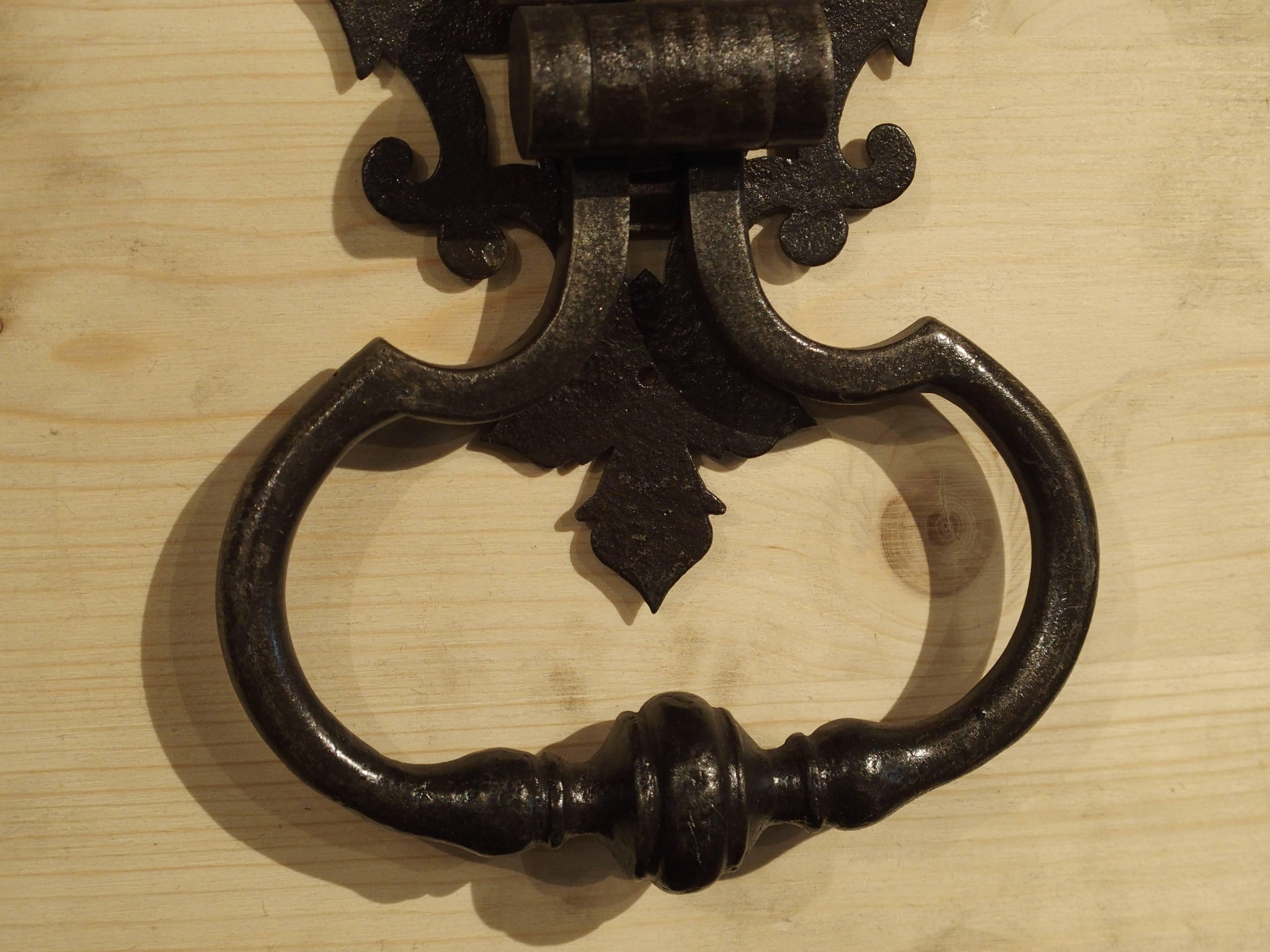 Large Cut Iron Chateau Door Knocker from France 2