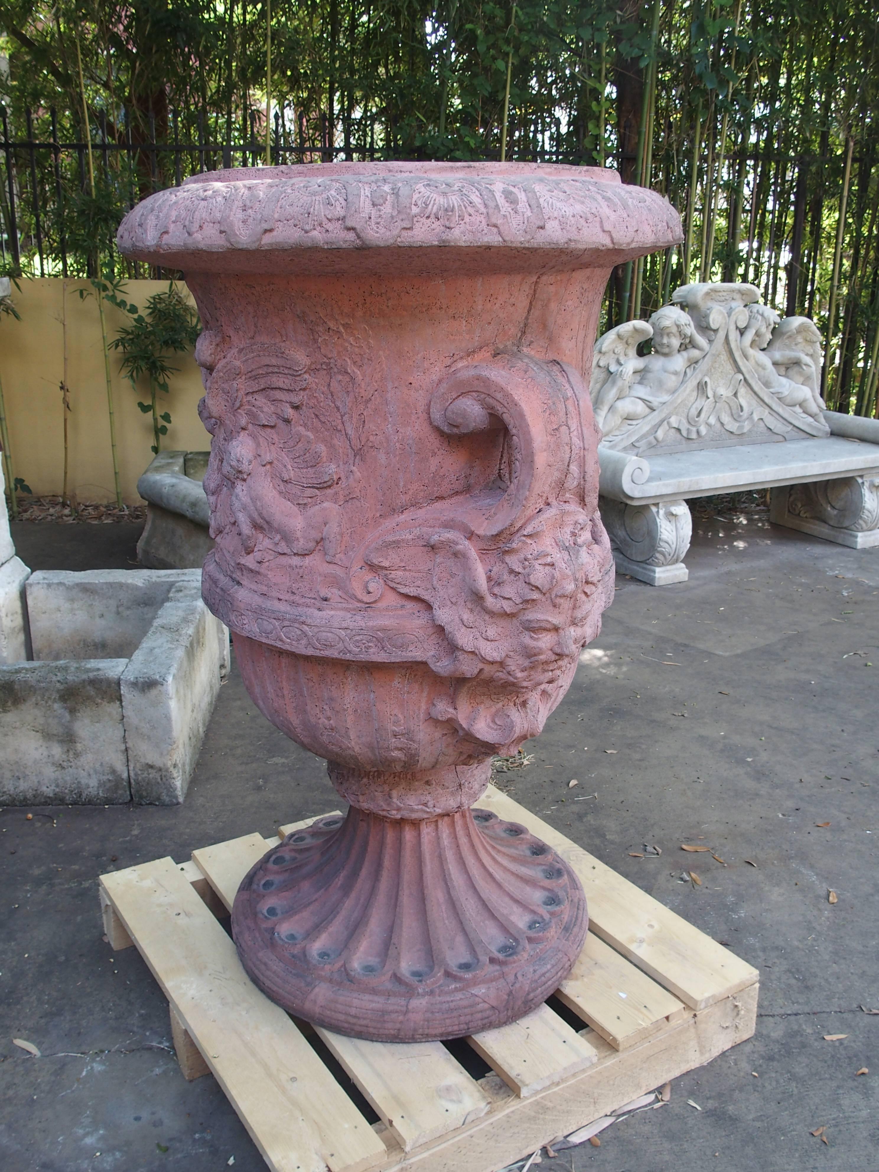large stone urns