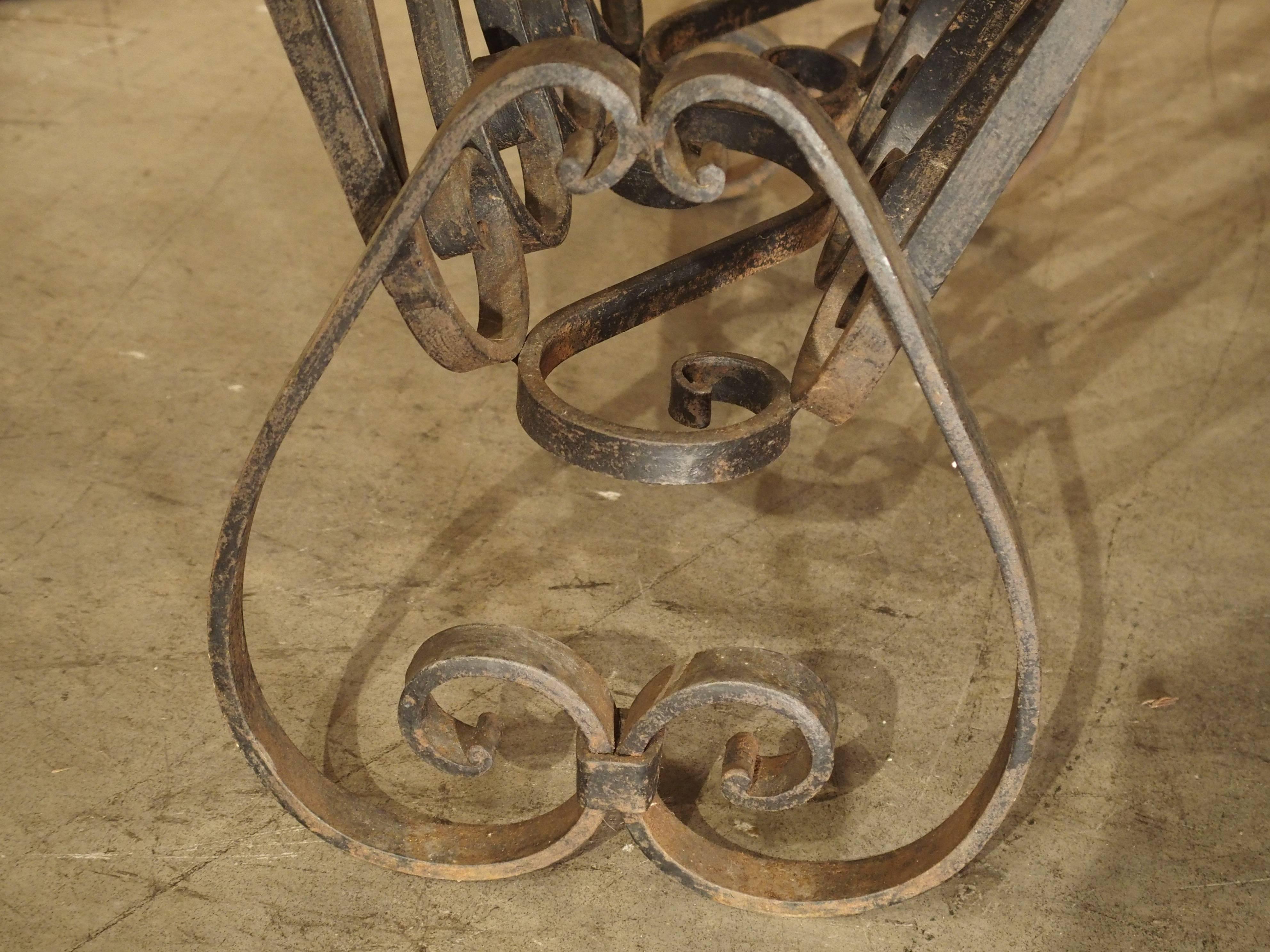 wrought iron firewood holder
