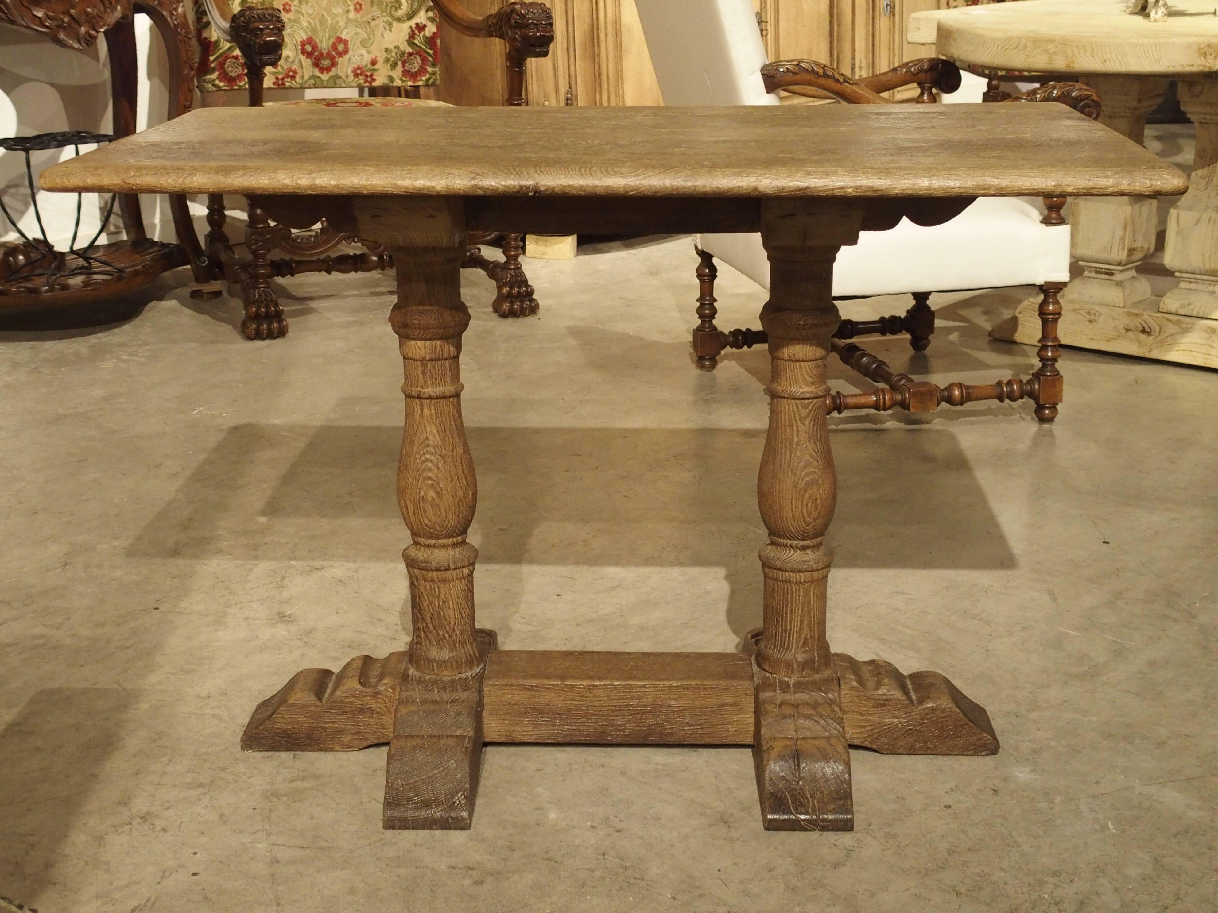 French Oak Bistro or Restaurant Table, Mid-1900s 5