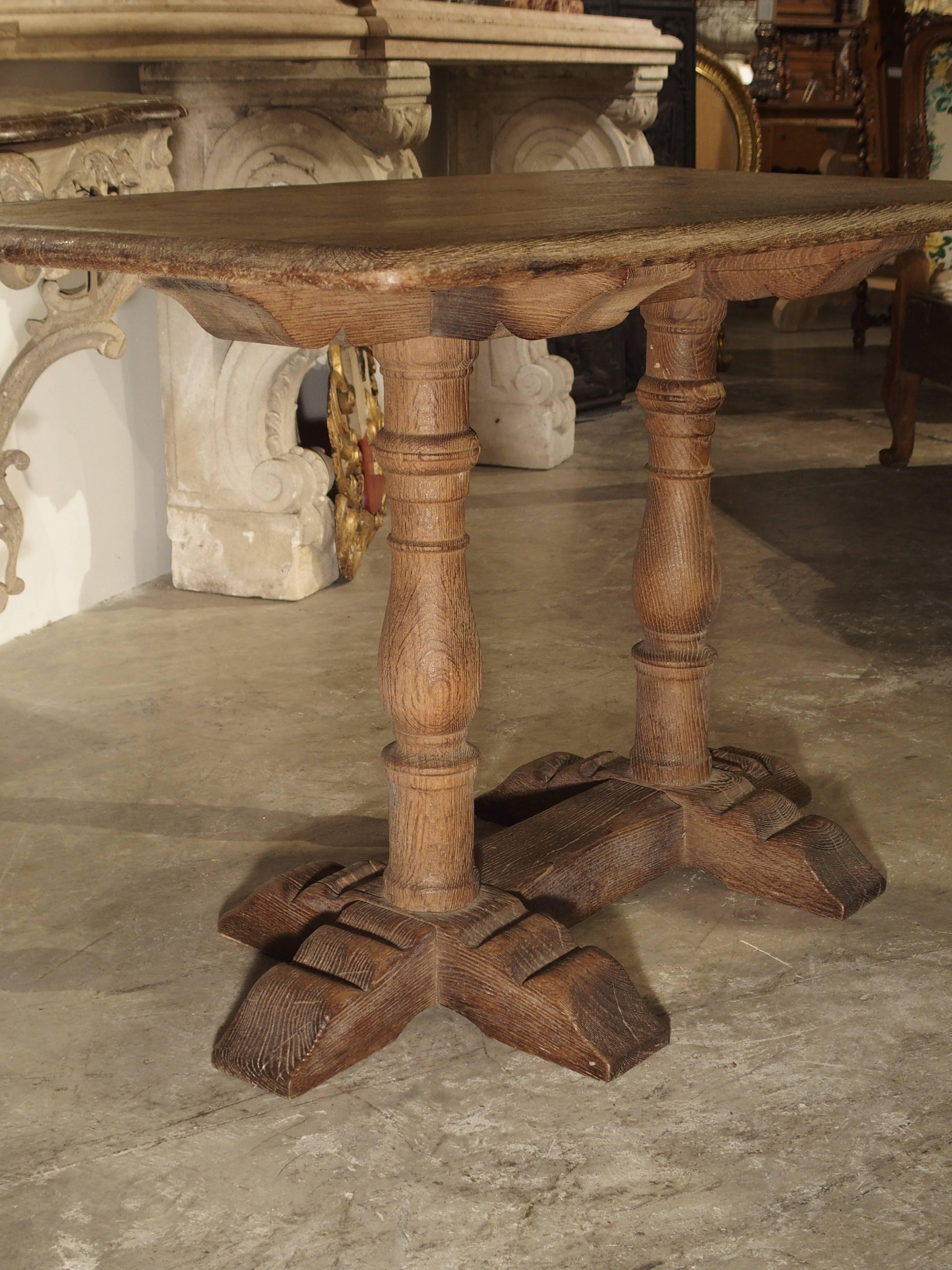 French Oak Bistro or Restaurant Table, Mid-1900s 4