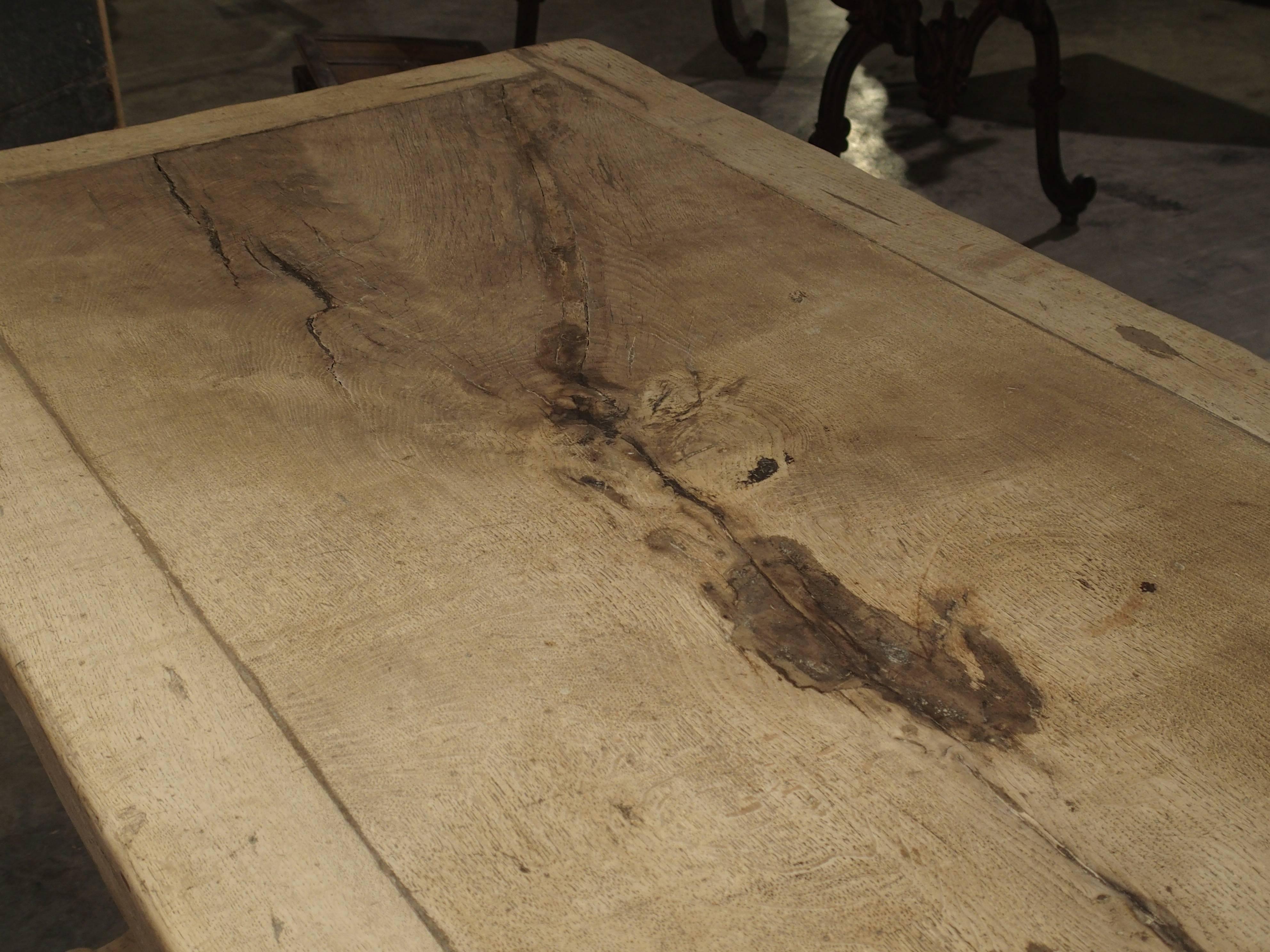 Early 20th Century Early 1900s Bleached Oak French Dining Table