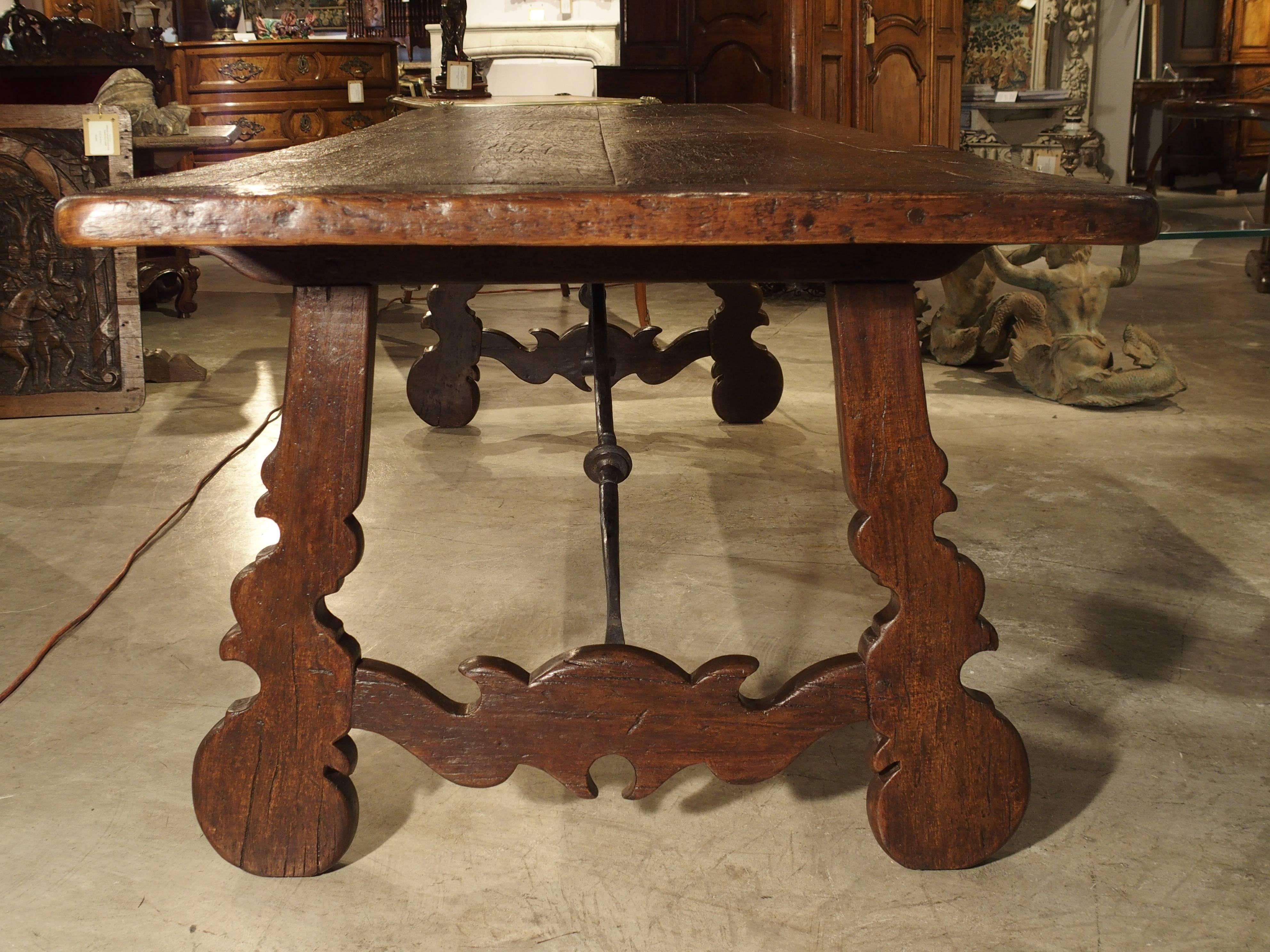 Spanish 18th Century Elmwood Dining Table from Spain