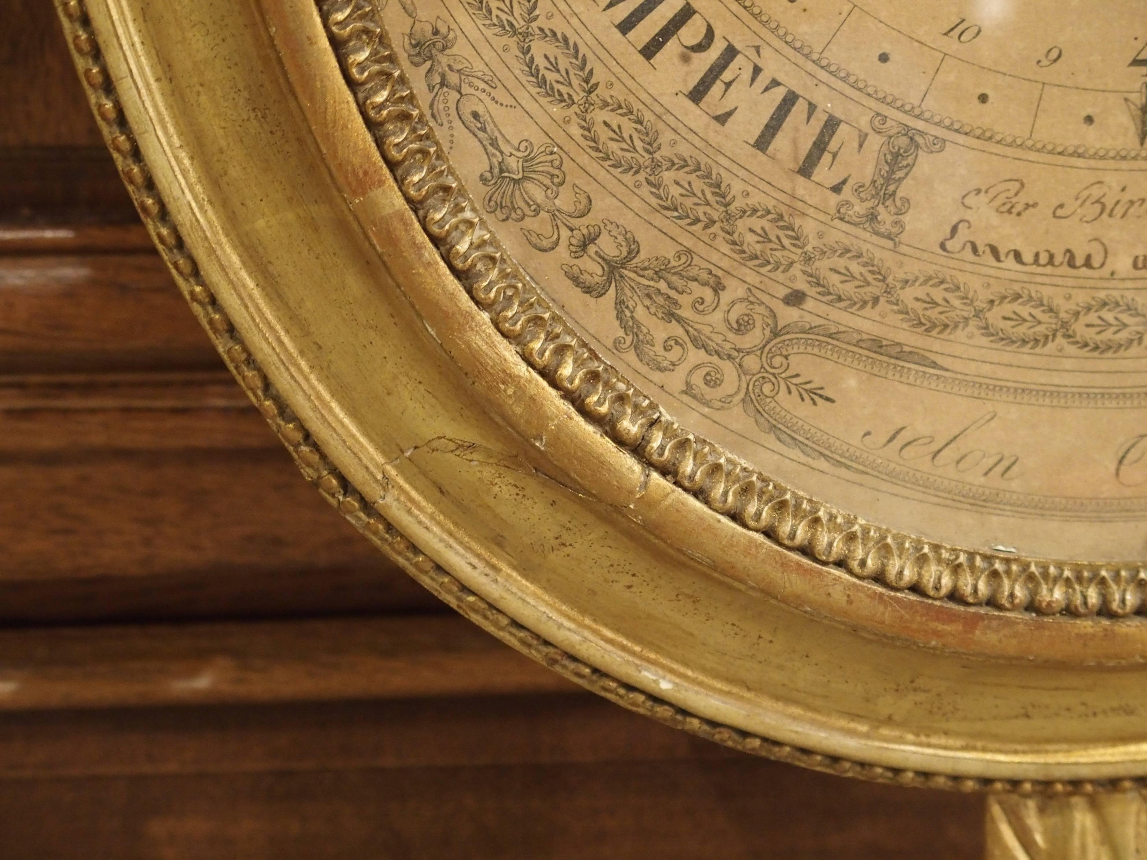 Louis XVI Period Giltwood Barometer from France, 1774-1793 1
