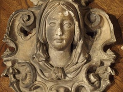 Antique French Reconstituted Stone Architectural Plaques, circa 1900