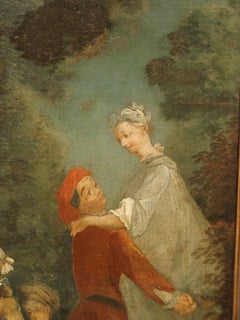 19th Century French Oil Painting After Nicolas Lancret, La Jeunesse