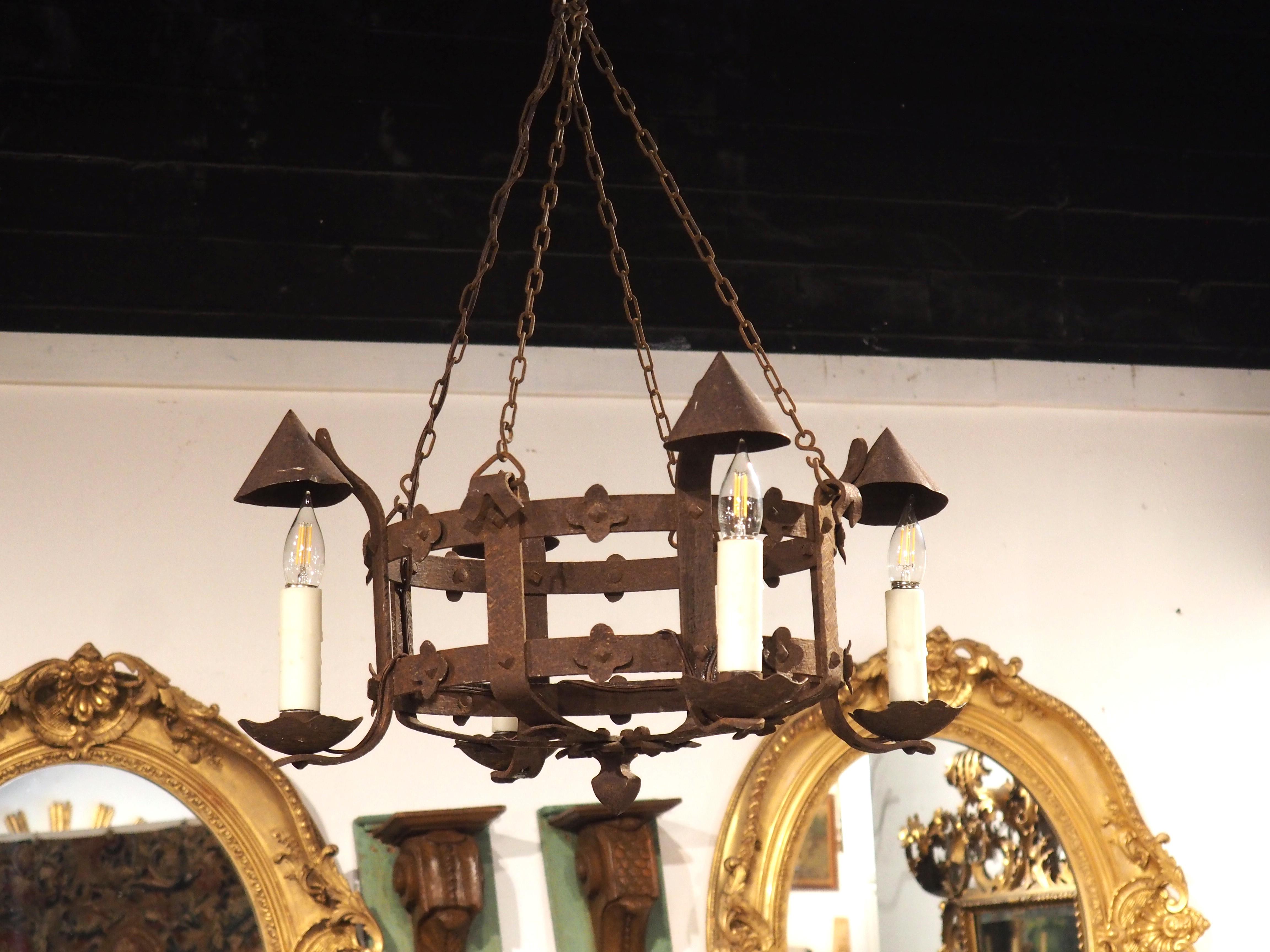 antique iron chandelier