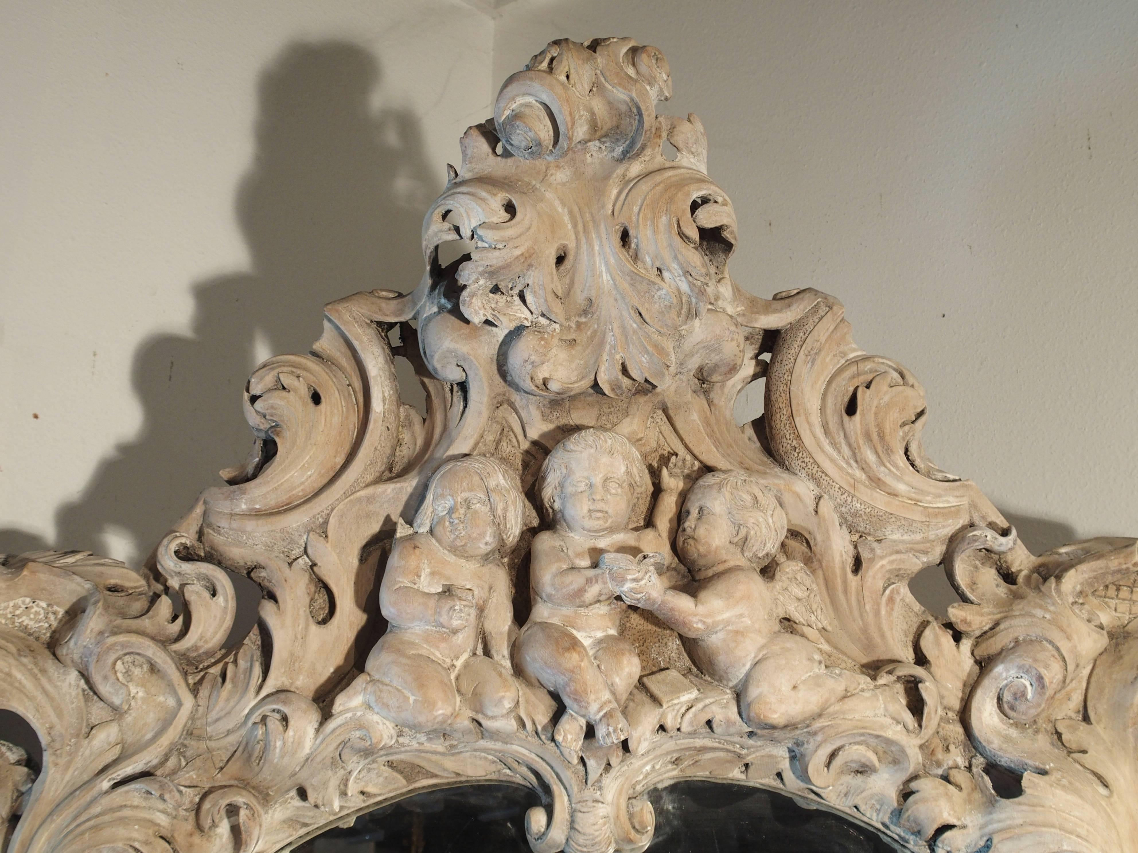Monumental 19th Century Baroque Mirror from Italy 1