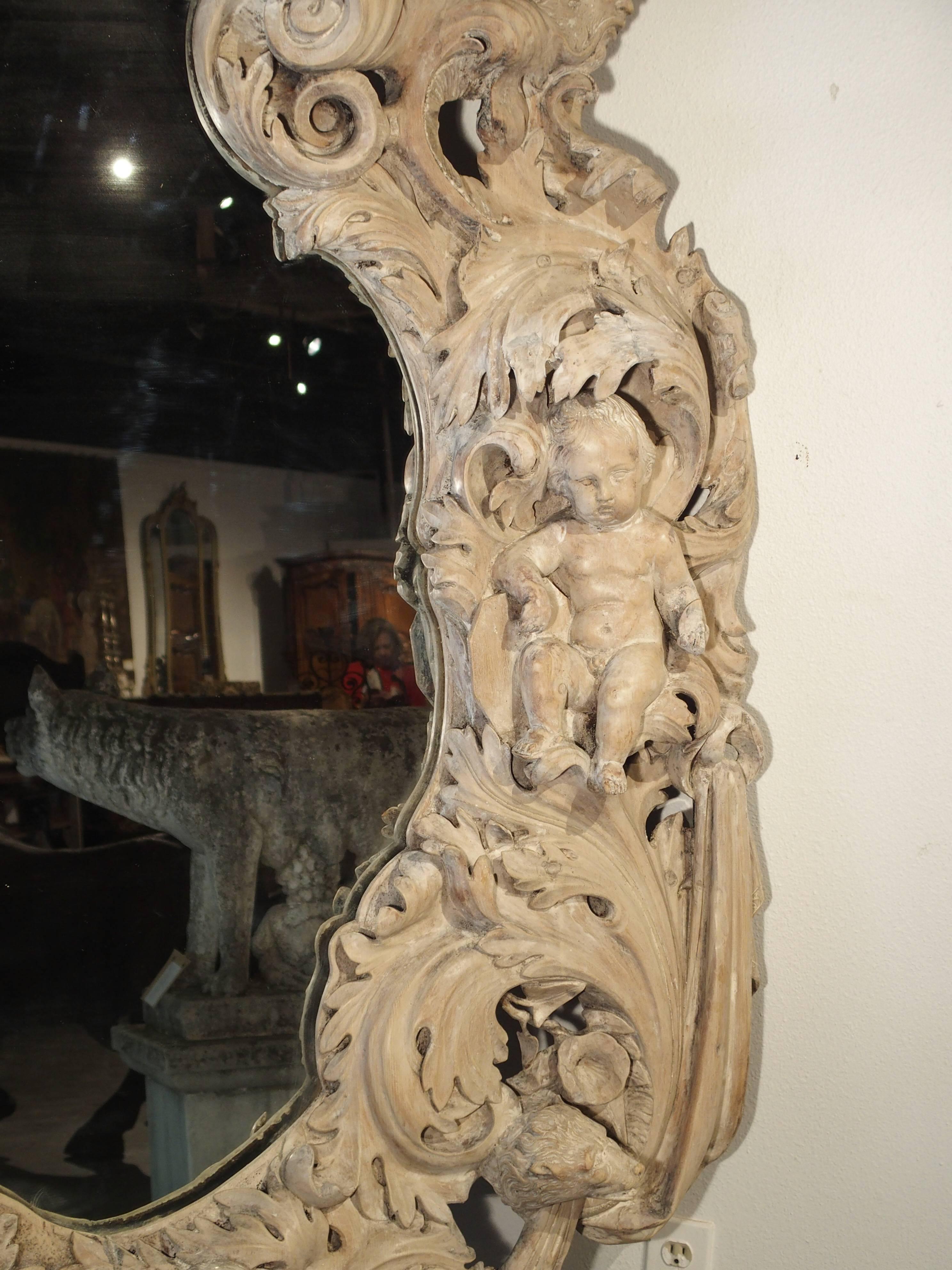 Monumental 19th Century Baroque Mirror from Italy 4