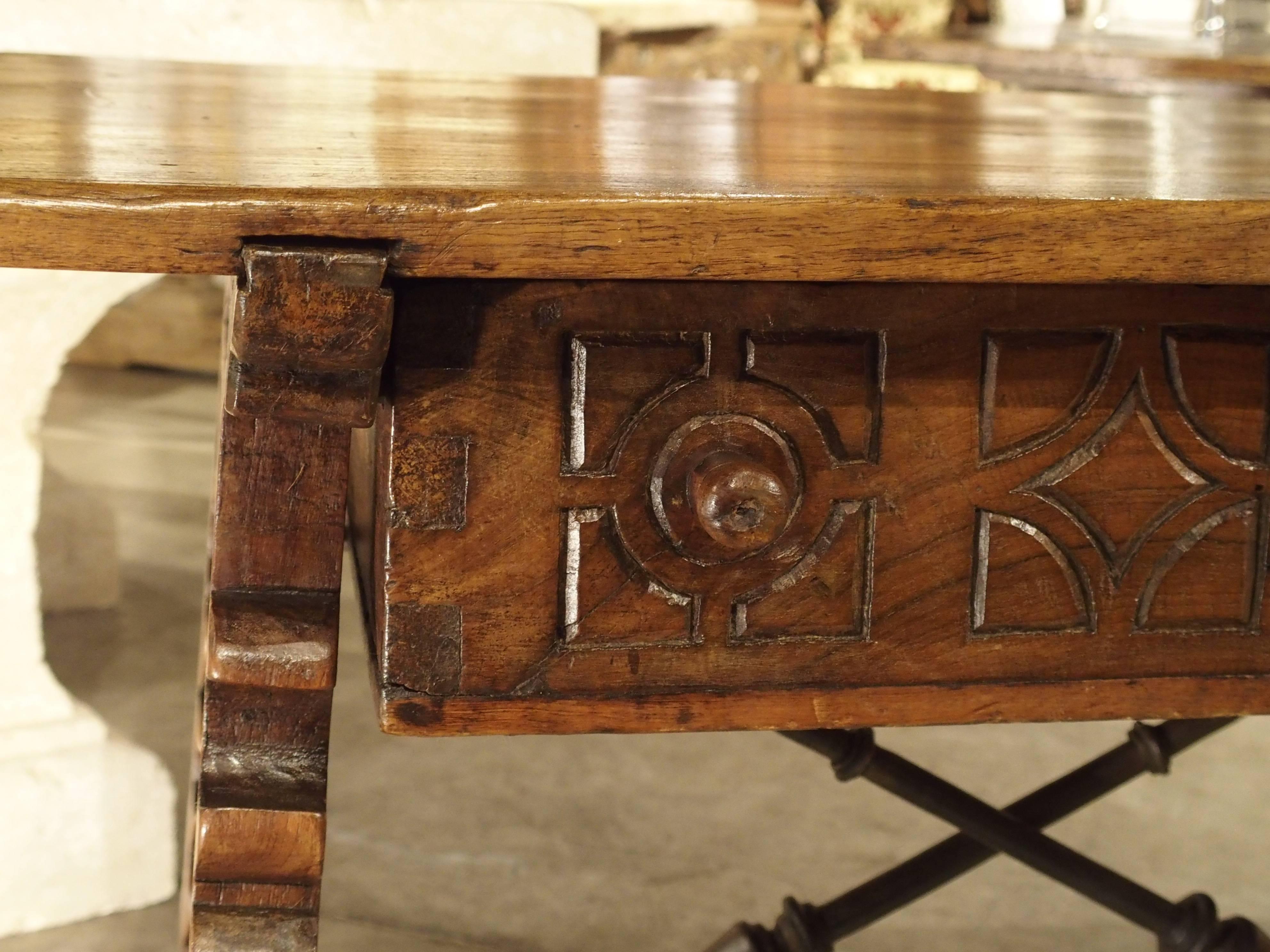 17th Century Walnut Wood Table from Northern Spain 2