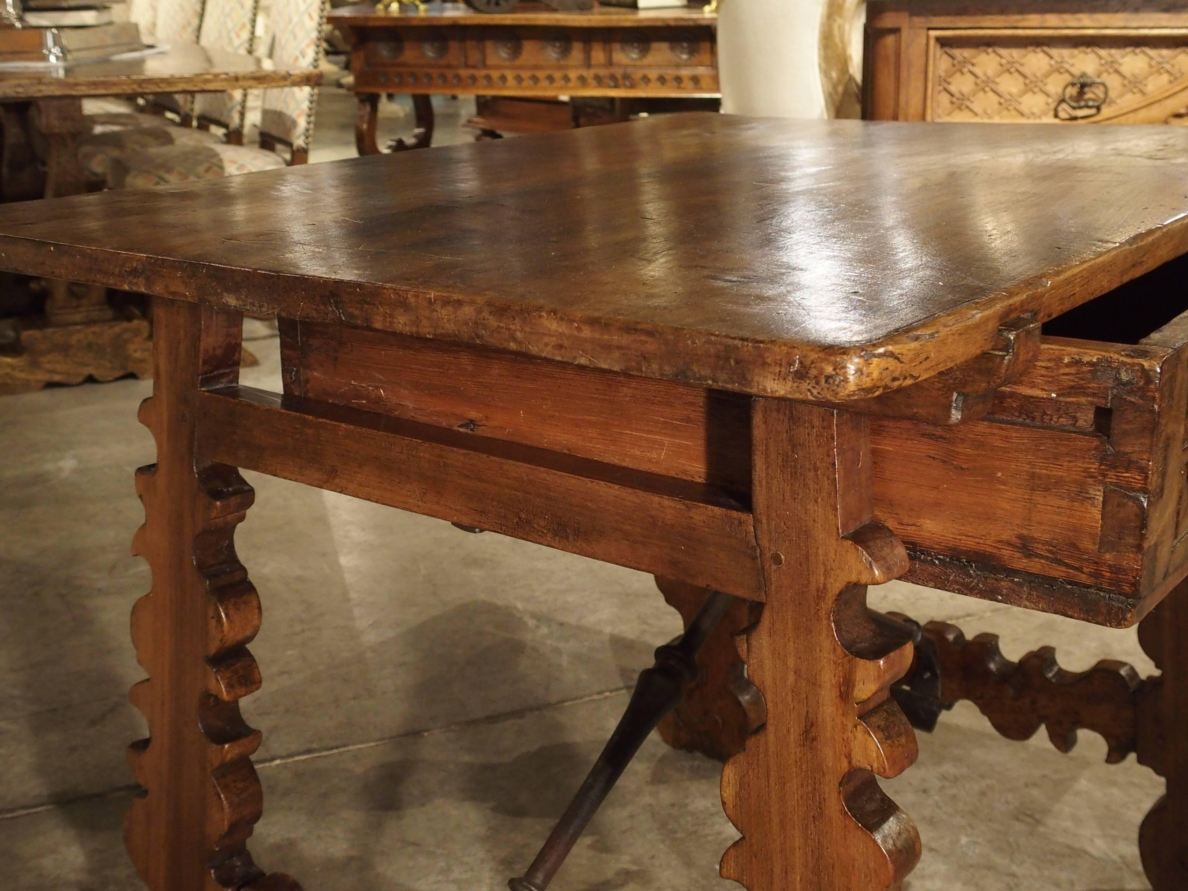 17th Century Walnut Wood Table from Northern Spain 3