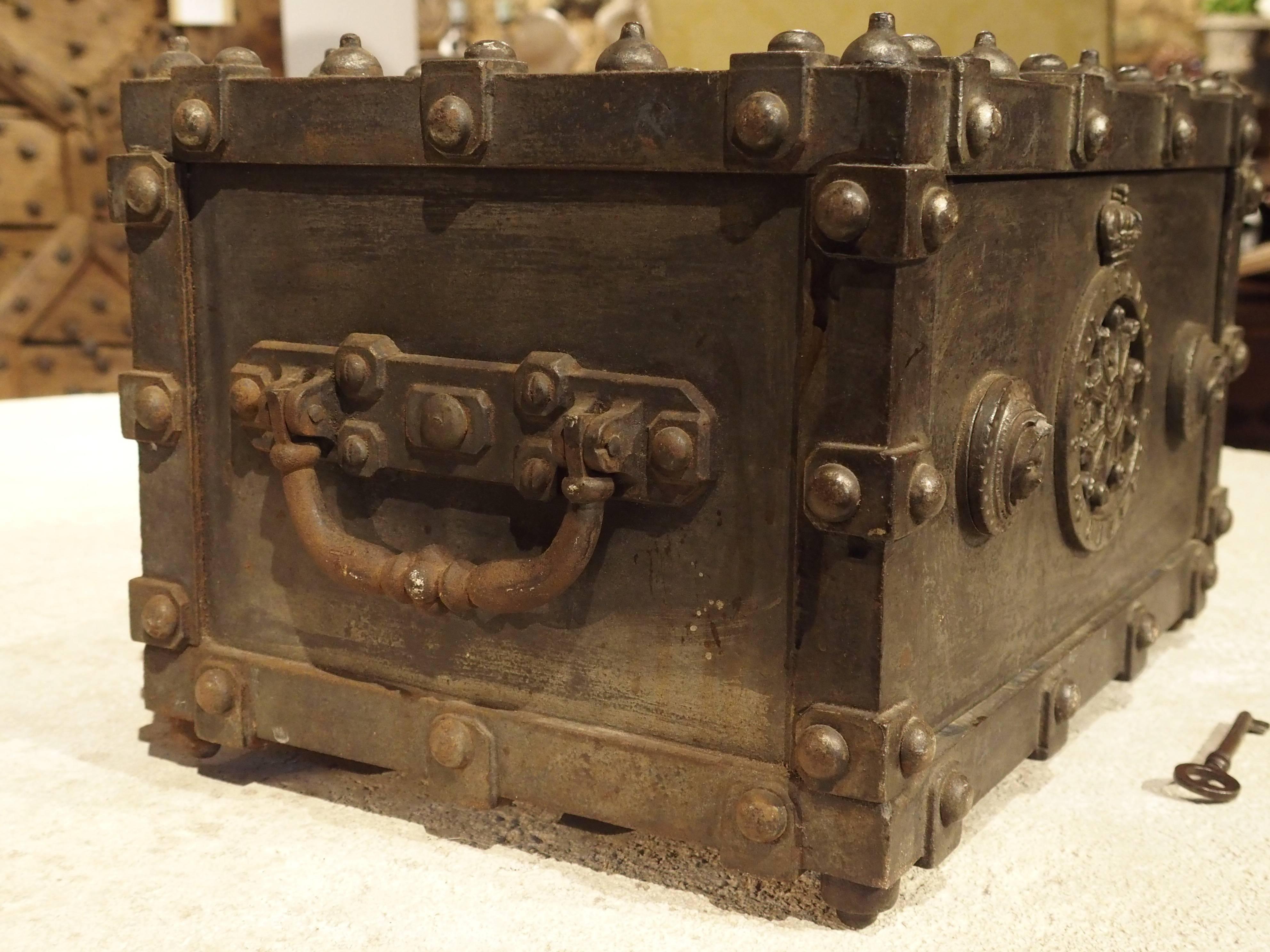 Antique Bauche Incombustible Cast Iron Safe from Northeastern France, 1865 2