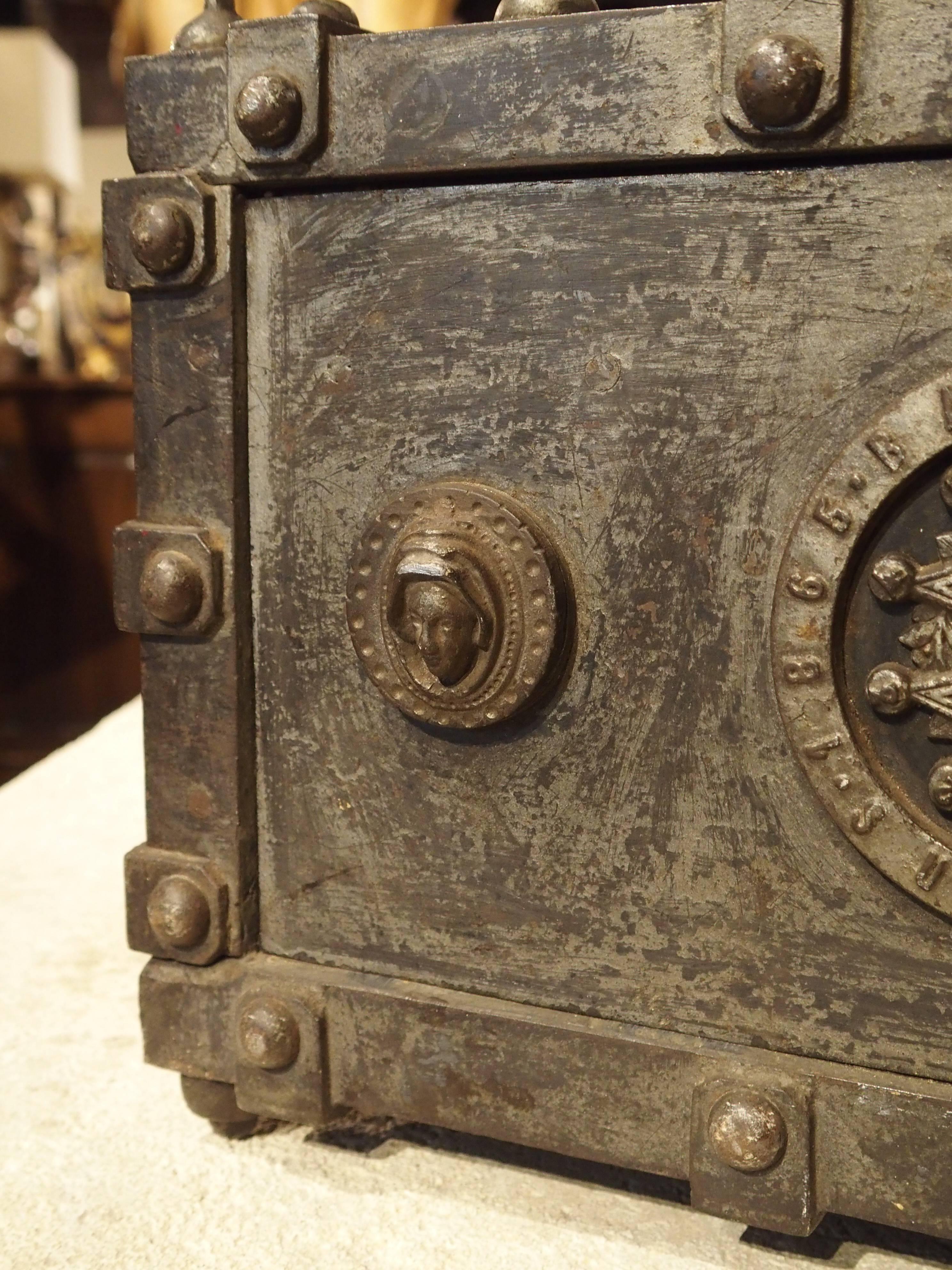 Antique Bauche Incombustible Cast Iron Safe from Northeastern France, 1865 3