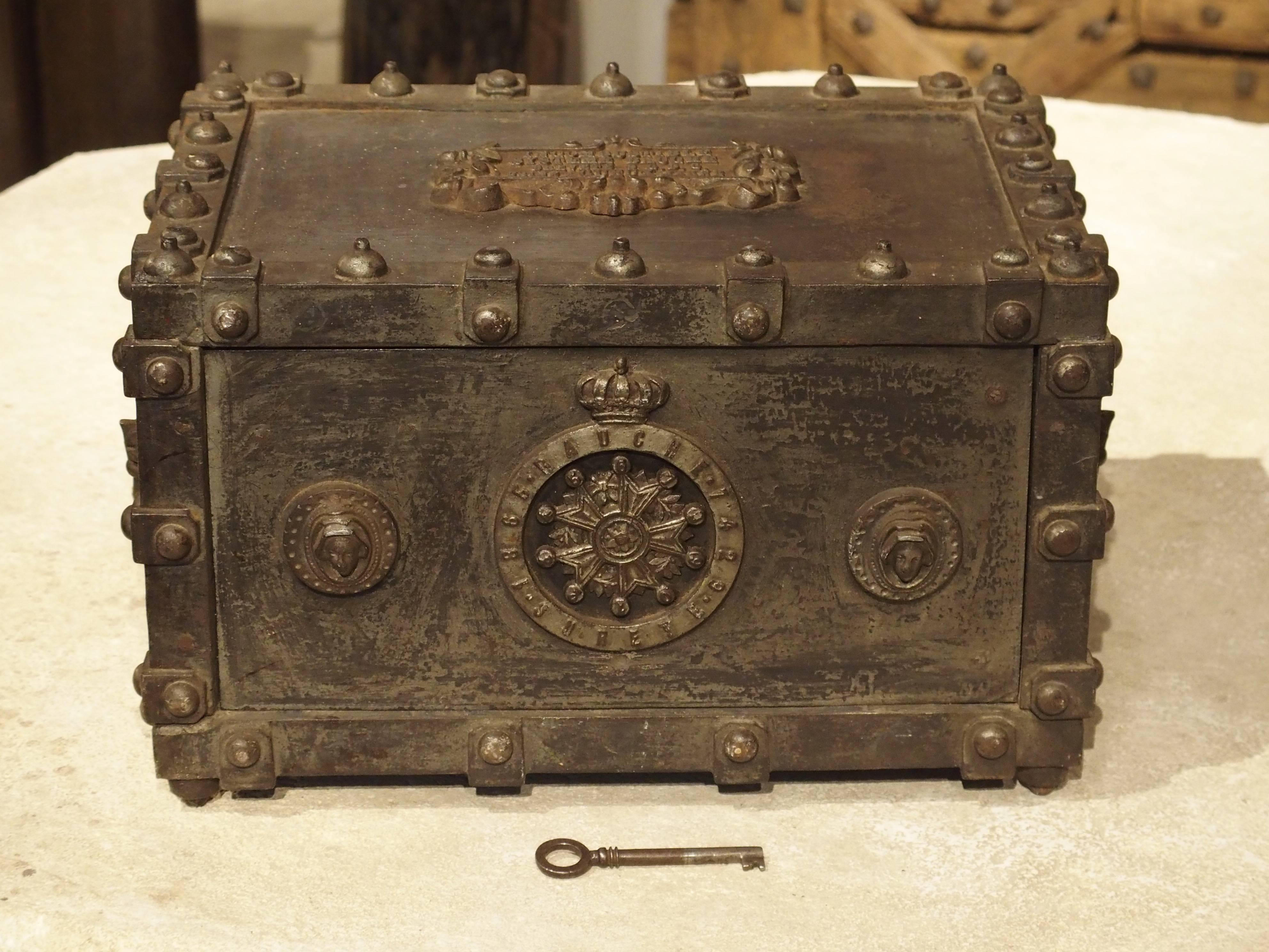 Antique Bauche Incombustible Cast Iron Safe from Northeastern France, 1865 5