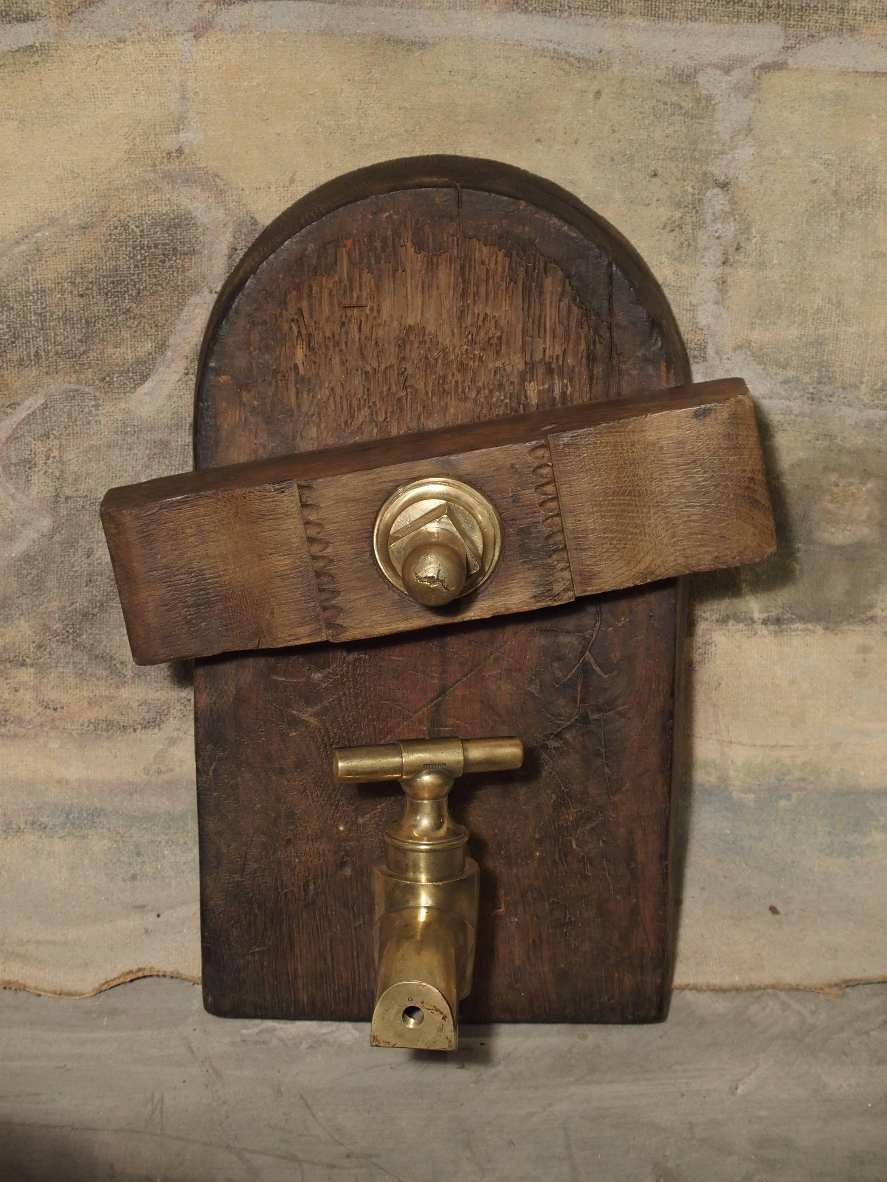 19th Century Antique Wine Cask Access Door, France, circa 1890