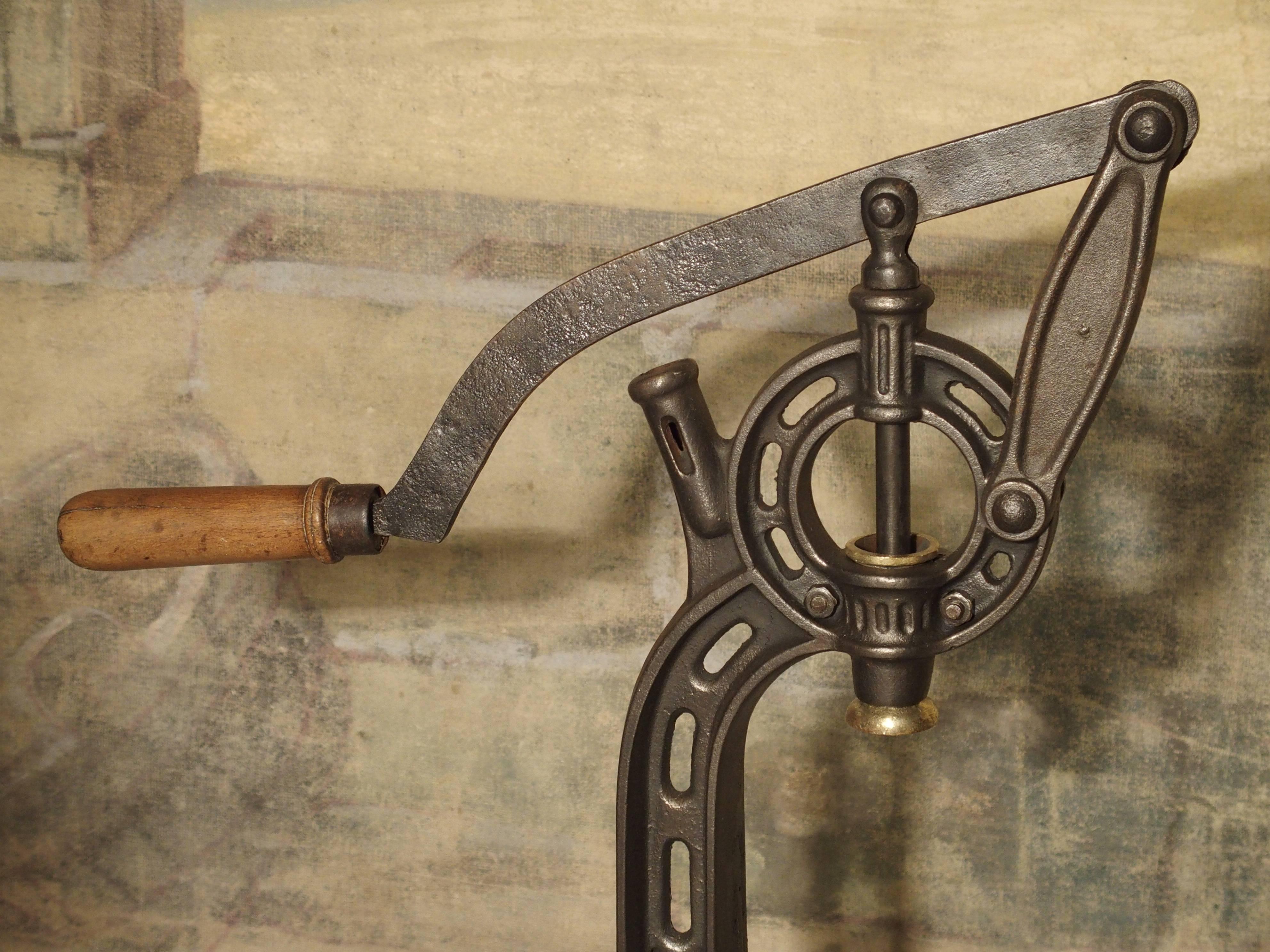 Late 19th Century Antique Cast Iron Wine Corking Machine from France, circa 1900