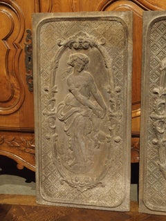 Pair of Mid-19th Century French Fireback Panels