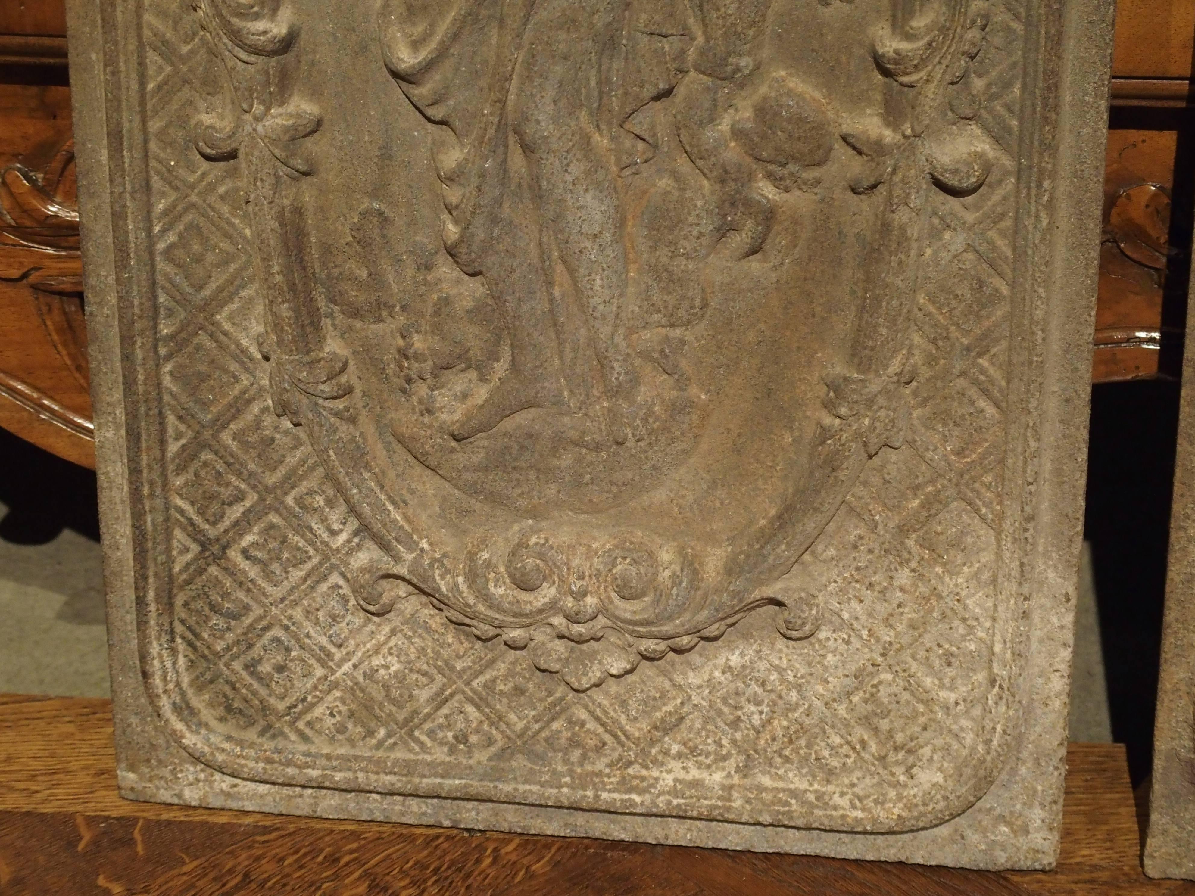 Pair of Mid-19th Century French Fireback Panels 2