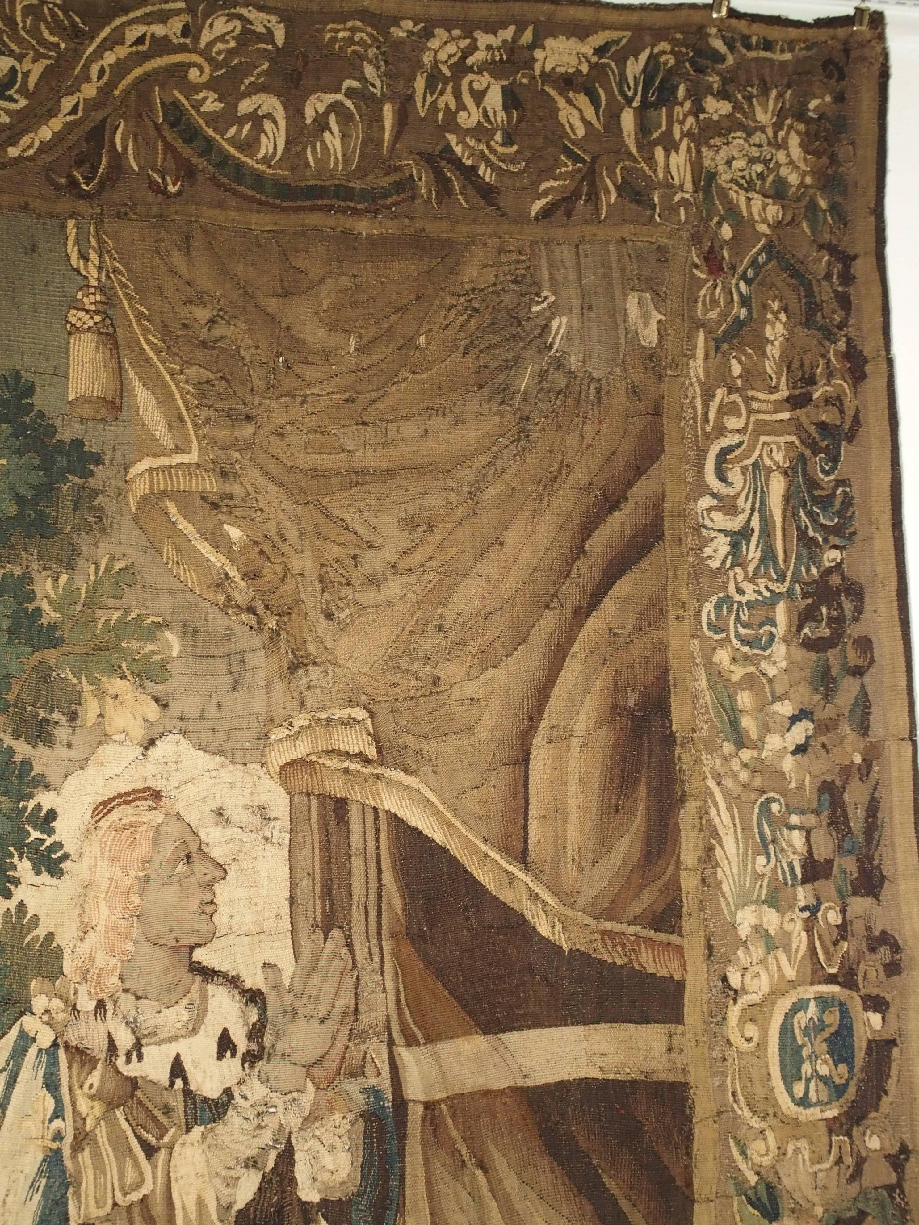 French Aubusson Tapestry Depicting the Coronation of a King, circa 1600 4