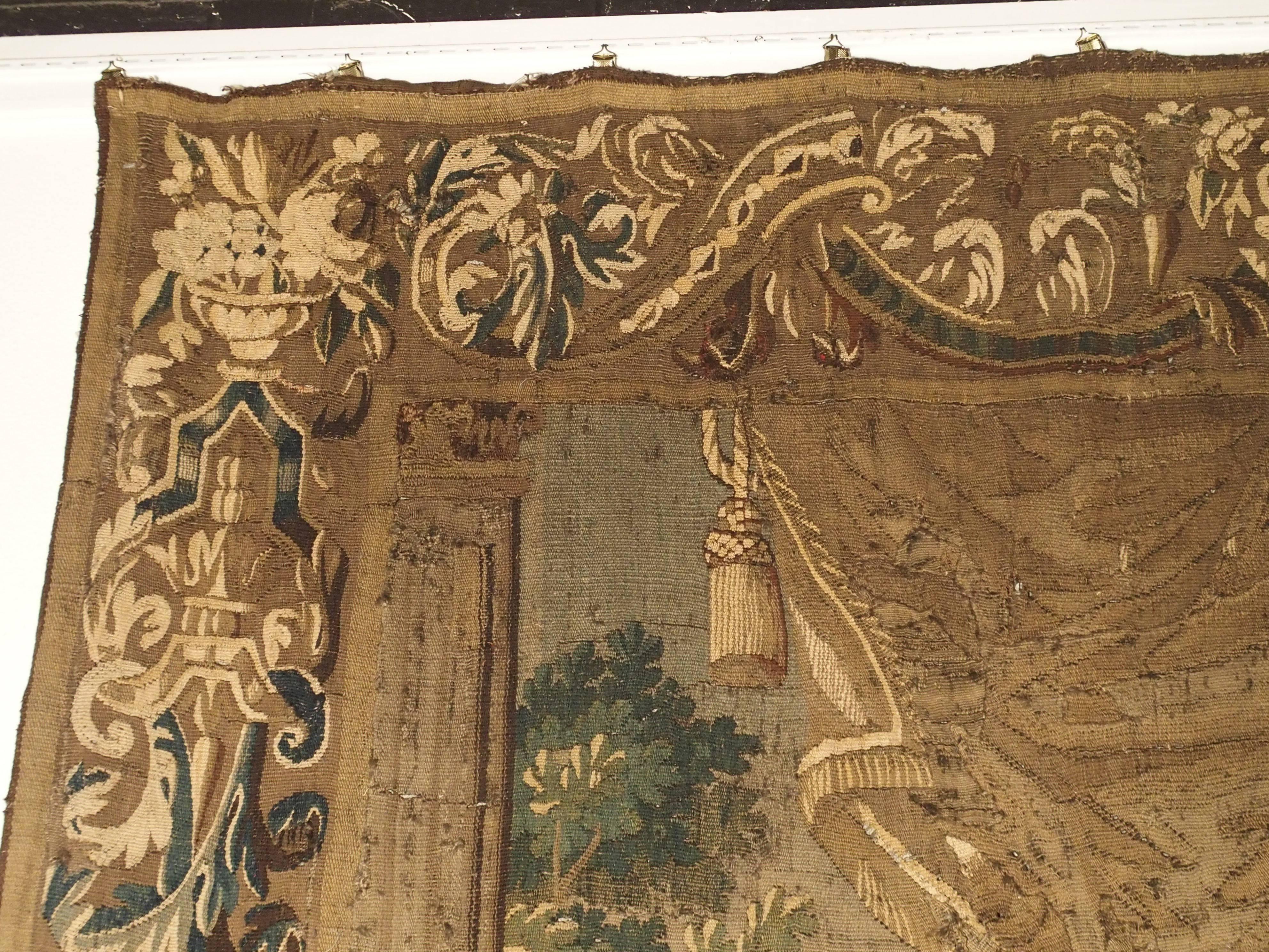 French Aubusson Tapestry Depicting the Coronation of a King, circa 1600 1