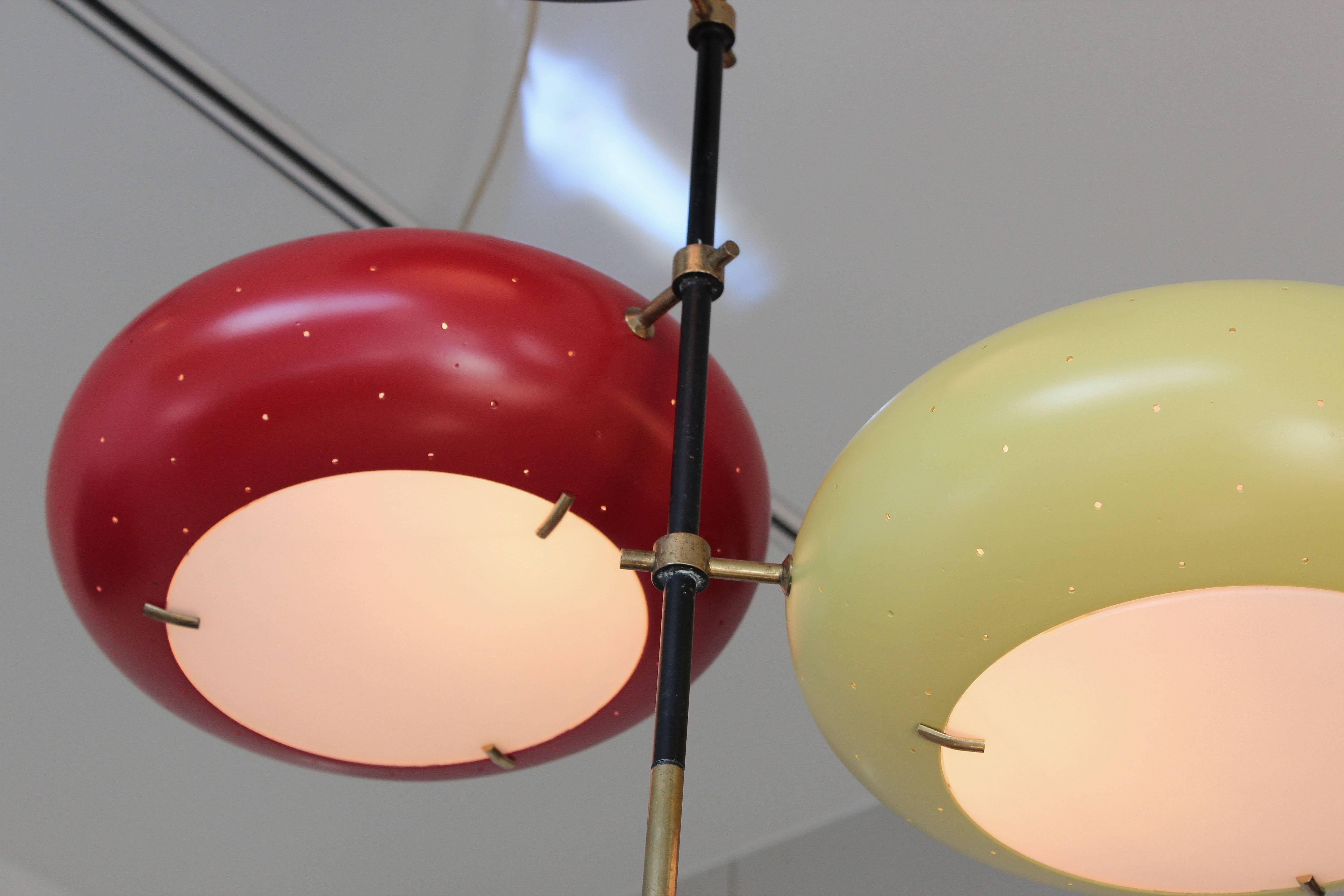 Ceiling Light Attributed to Angelo Lelli for Arredoluce In Excellent Condition In London, GB