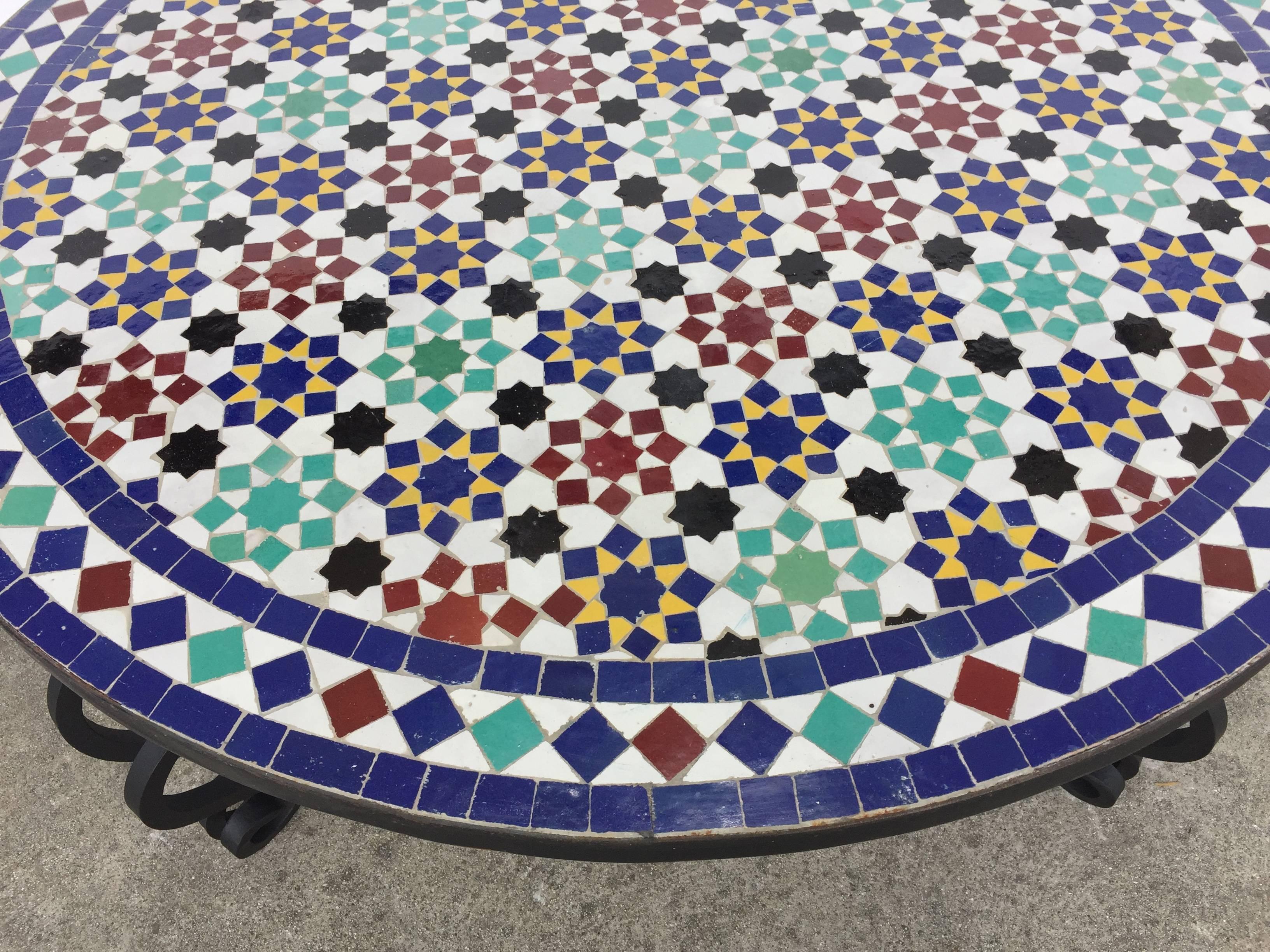 mosaic outdoor coffee table