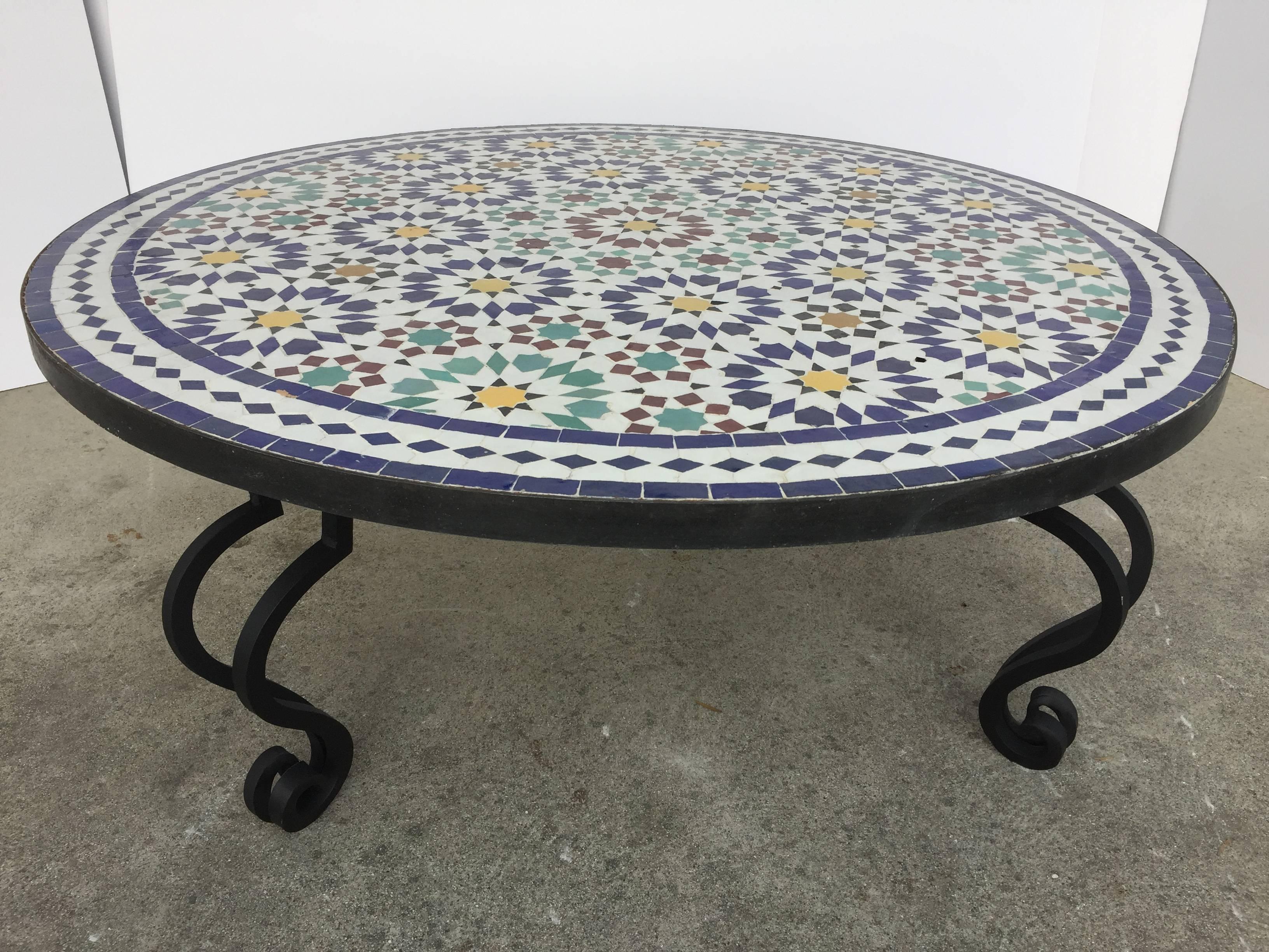 moroccan tile coffee table