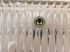 Crystal Glass Vanity or Cake Tray by Walther Glass, W. Germany, circa 1970