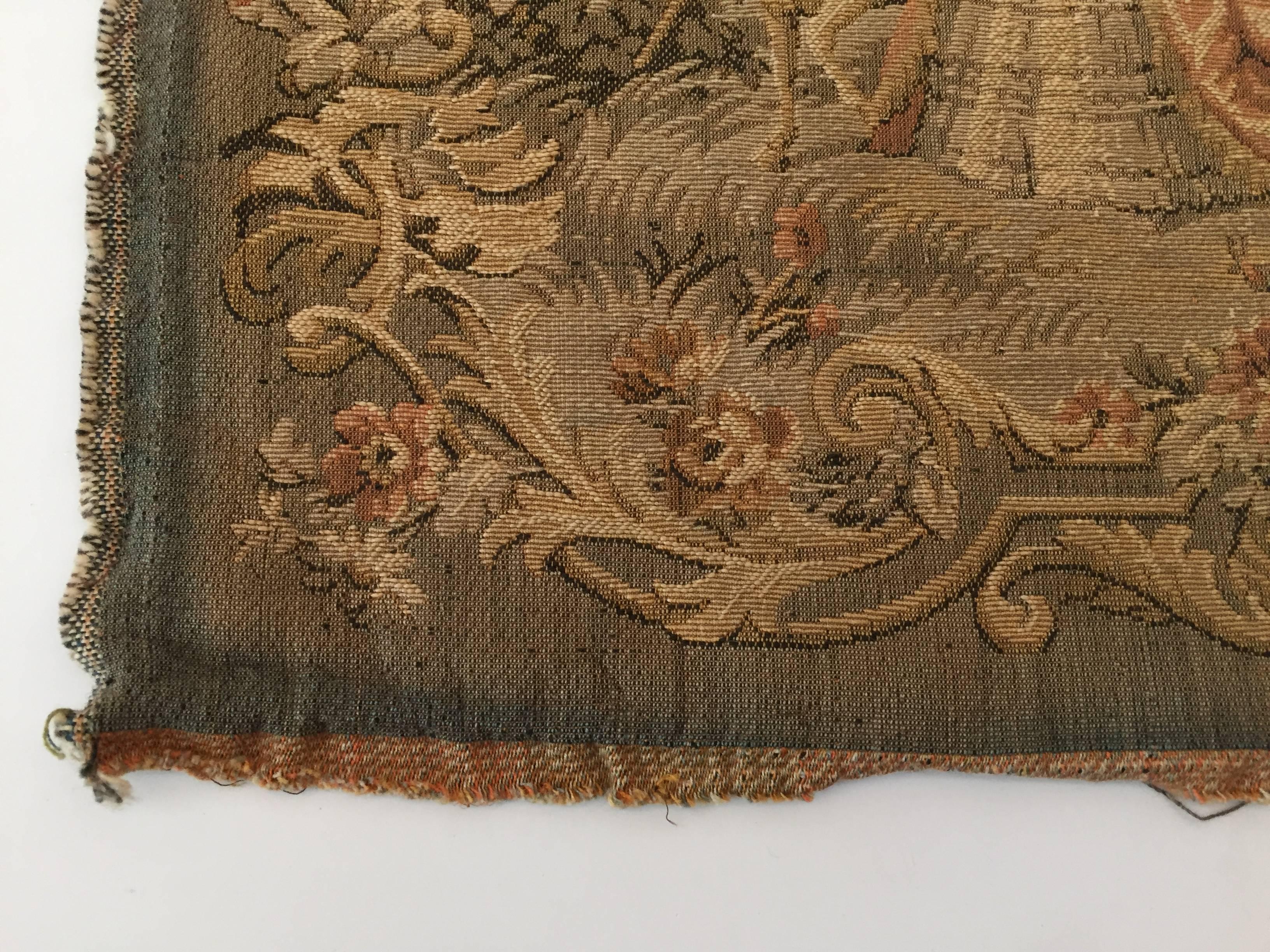 20th Century French Aubusson Style Tapestry Fragment with 19th Century Country Side Motif