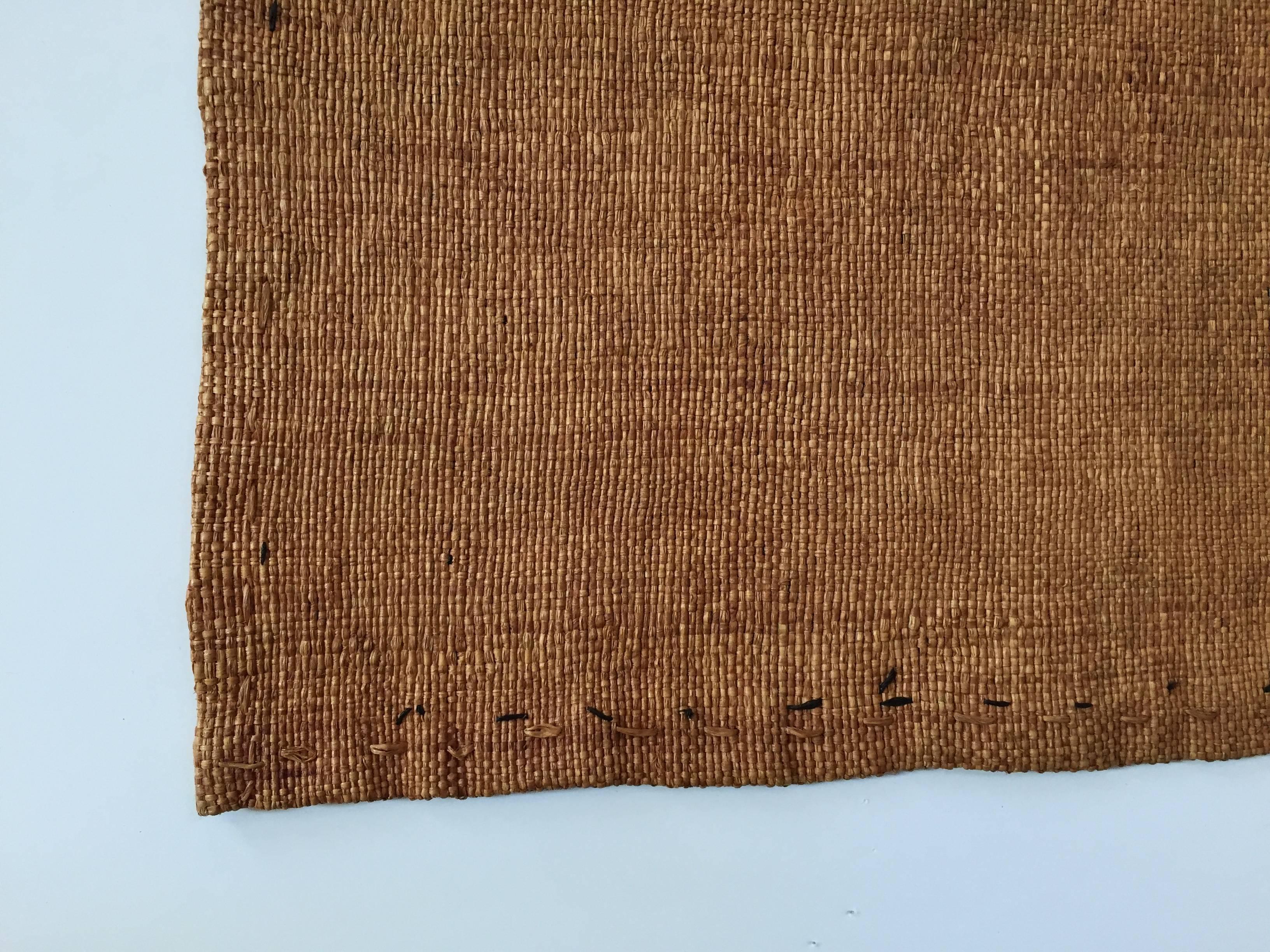 Handwoven Raffia Kuba Textiles from Congo Africa, Set of Three 1