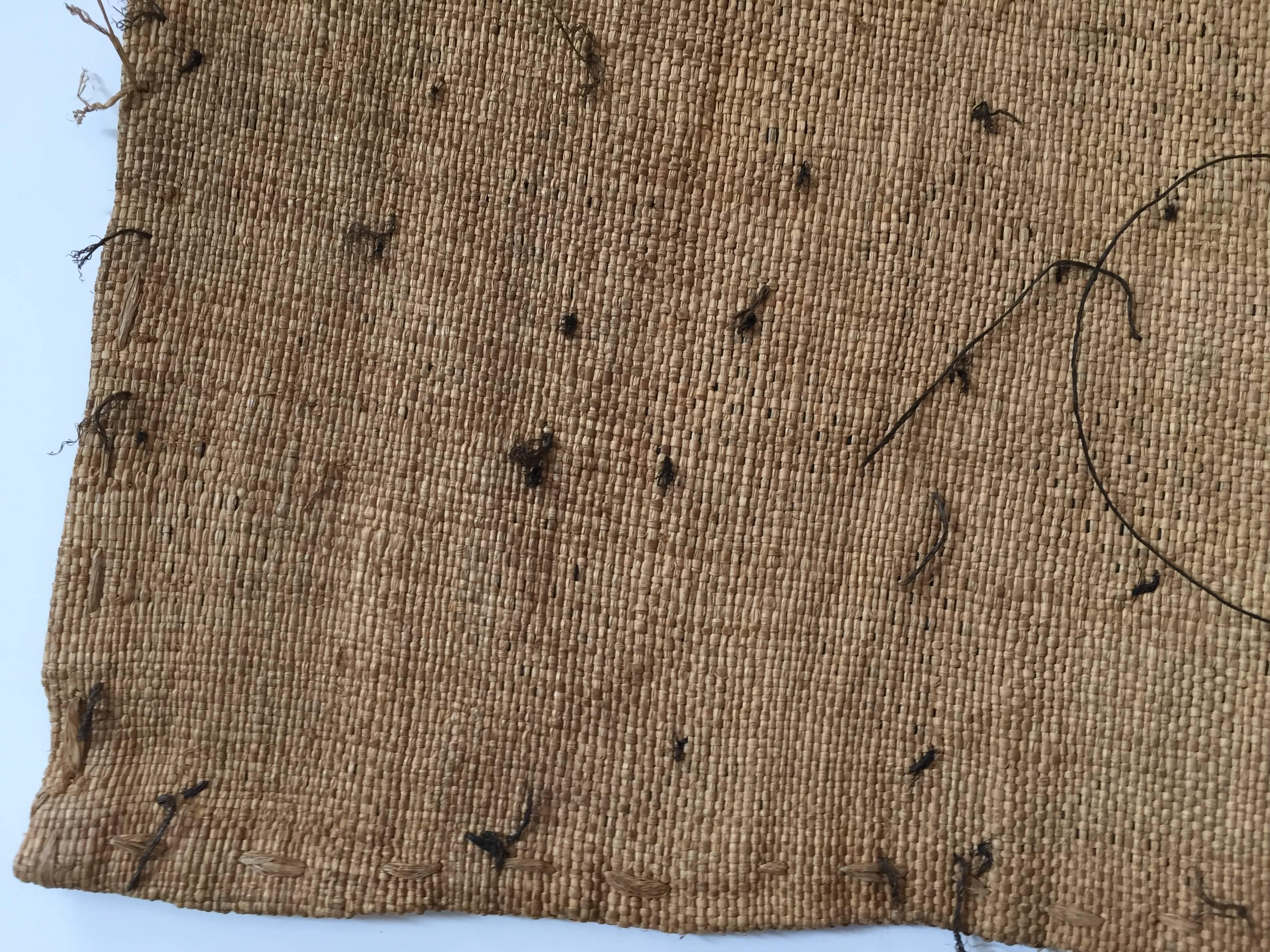 Handwoven Raffia Kuba Textiles from Congo Africa, Set of Three 2