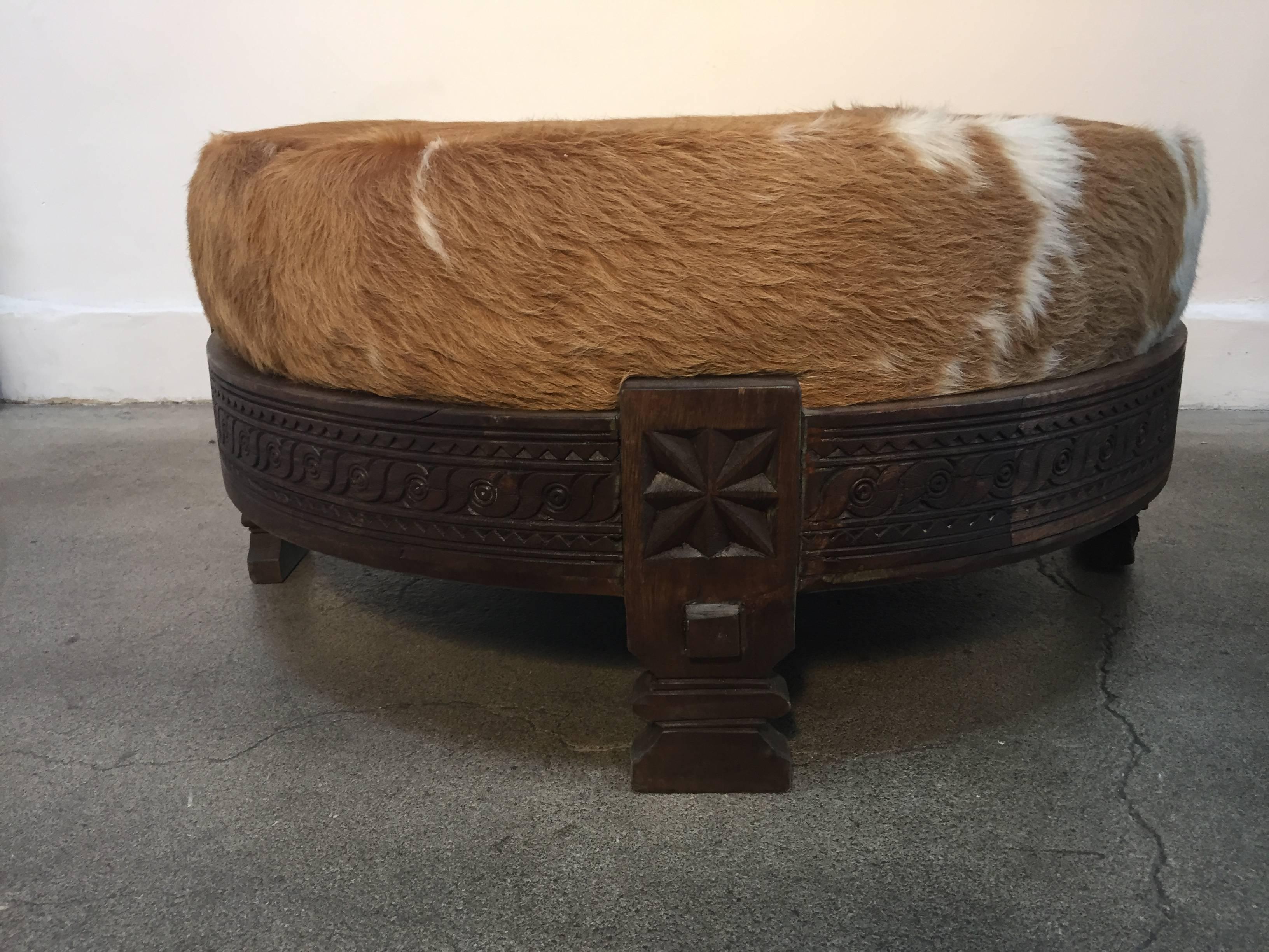 tribal pouf ottoman