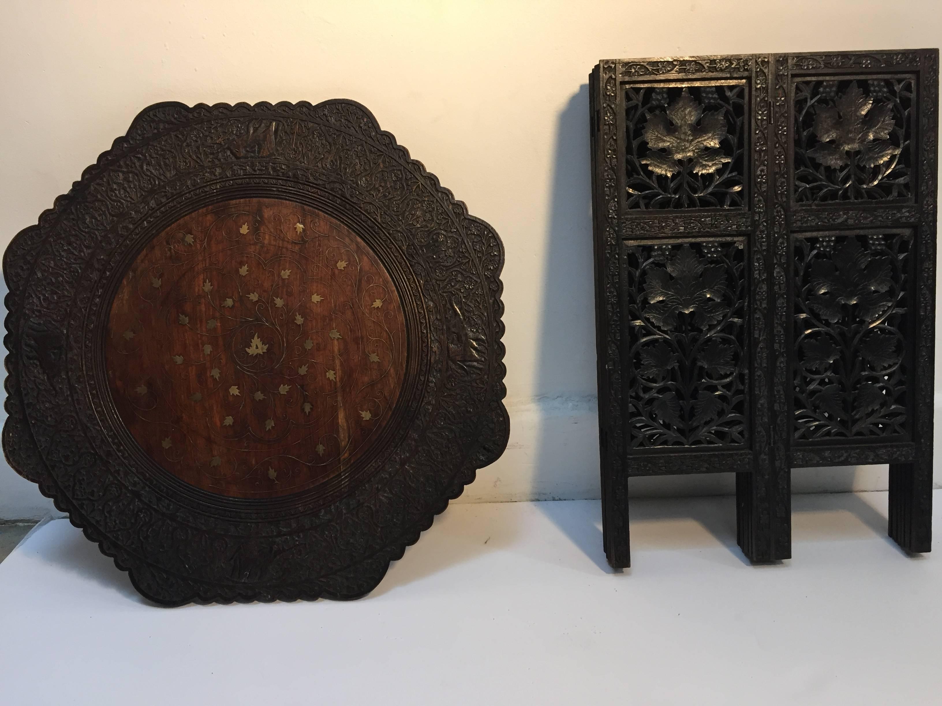 Anglo Indian Carved Octagonal Table 3