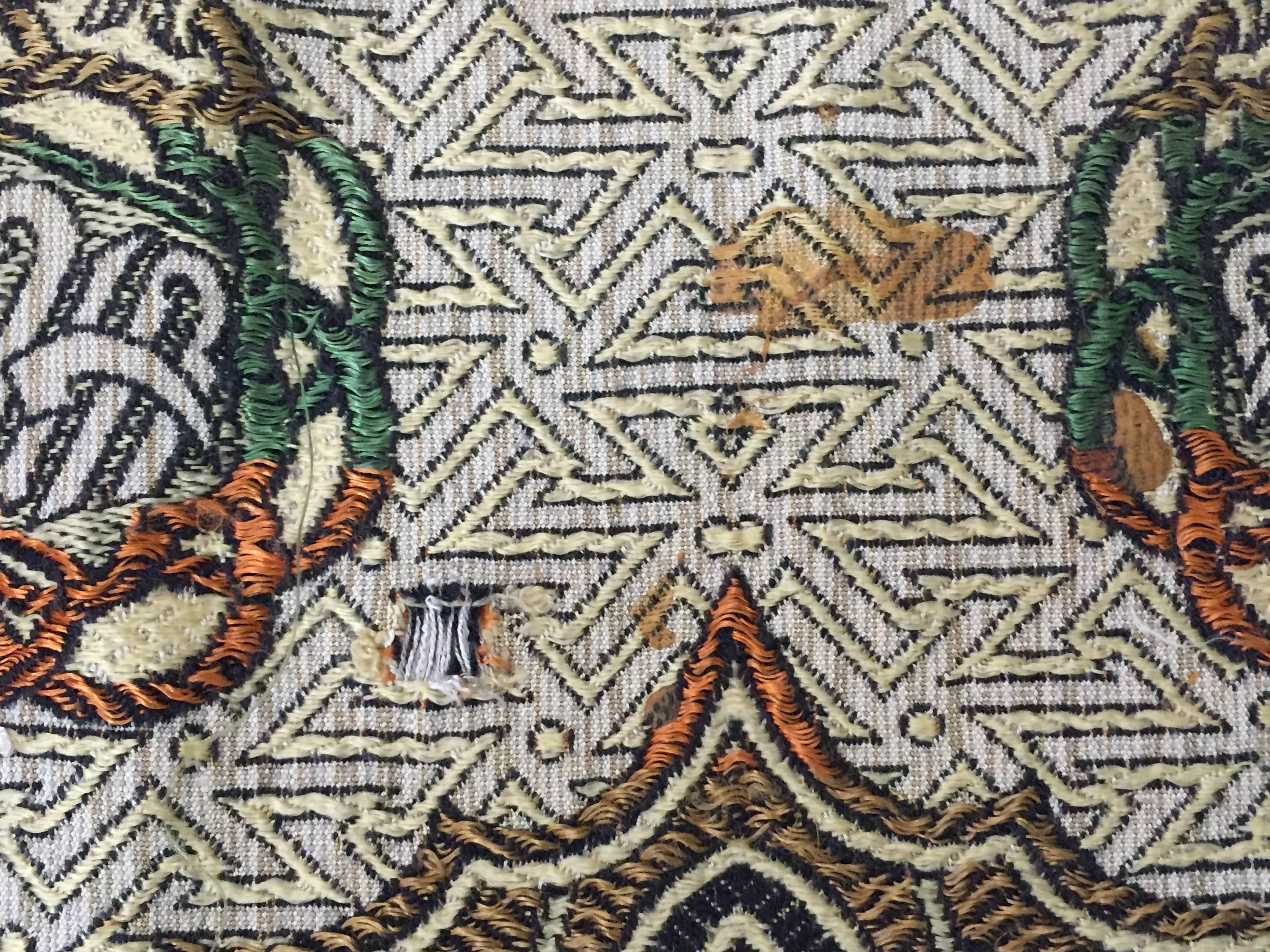 Granada Islamic Spain Textile with Moorish Calligraphy Writing 2