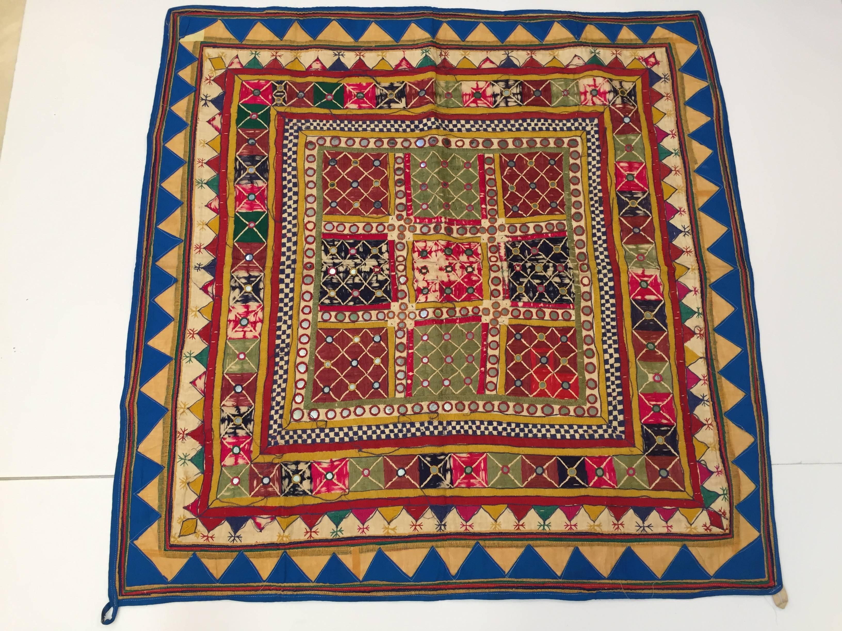 Hand-Crafted Embroidered Ceremonial Chakla Cloth Textile