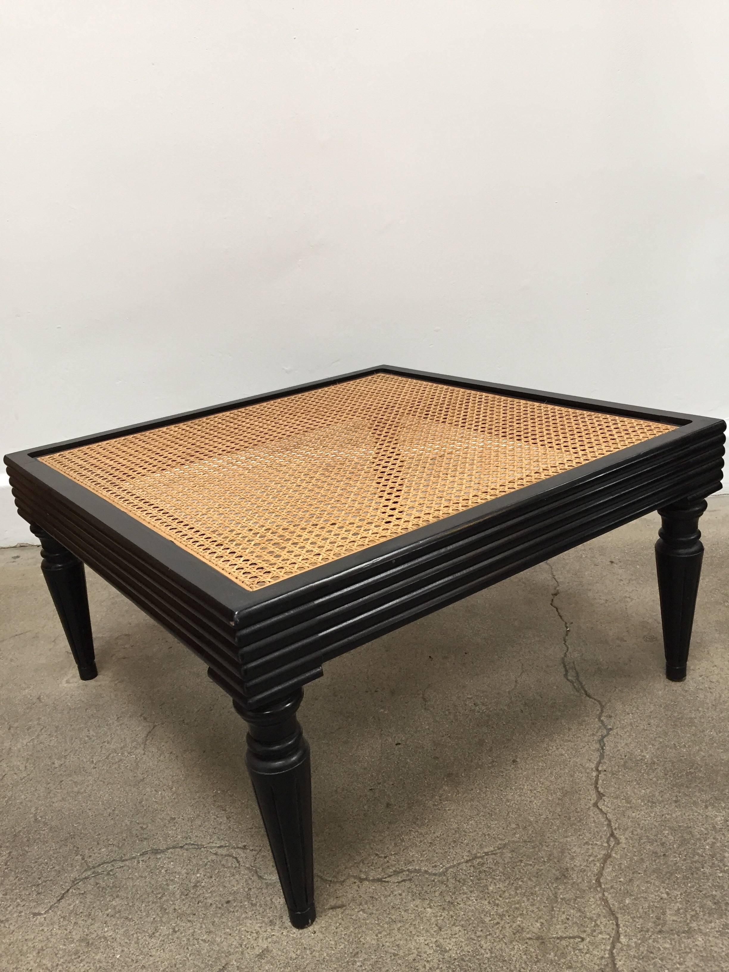 Anglo-Indian Ebonized Ottoman or Side Table 1