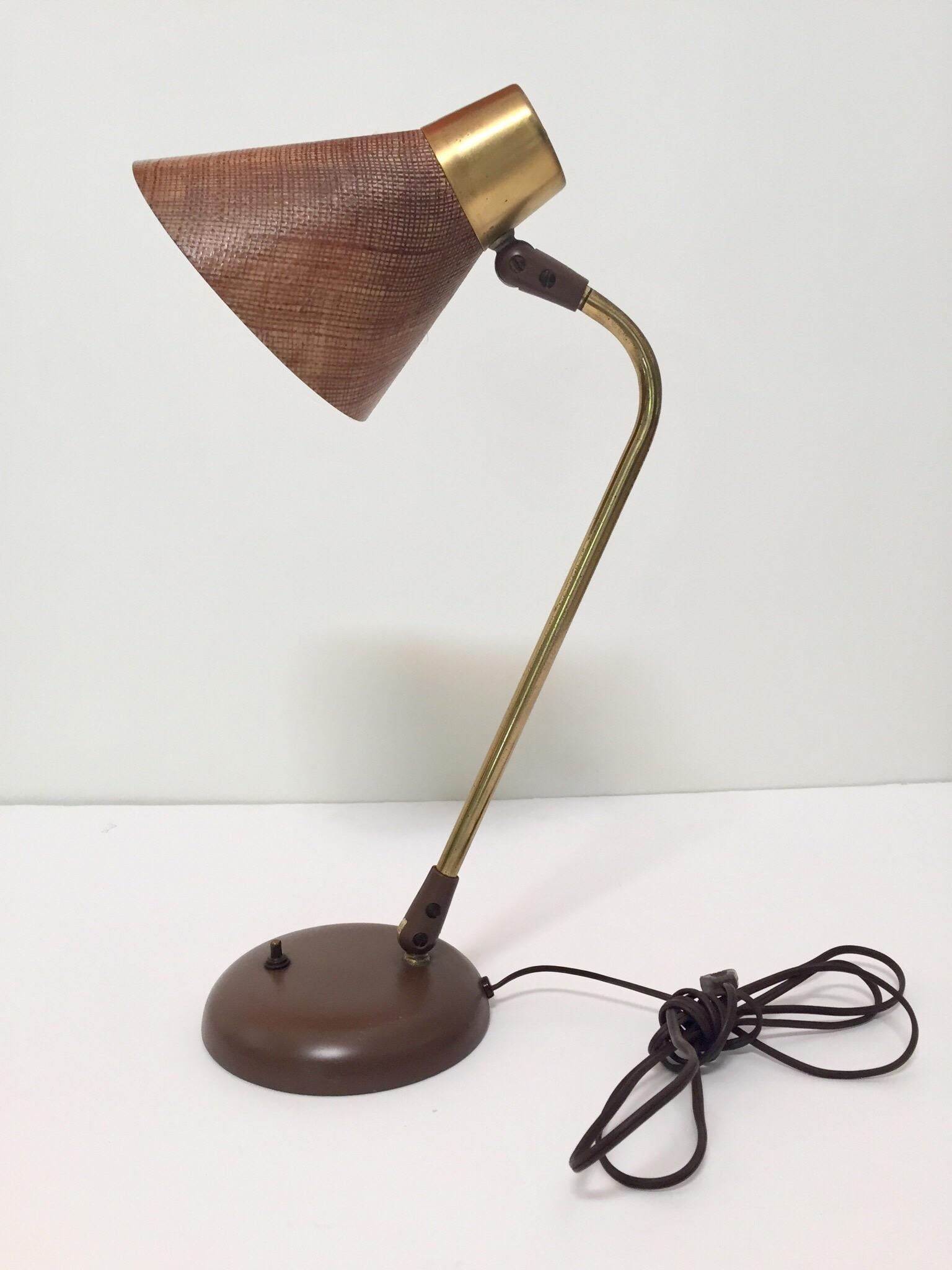 American Gerald Thurston Desk Table Lamp for Lightolier, 1950s