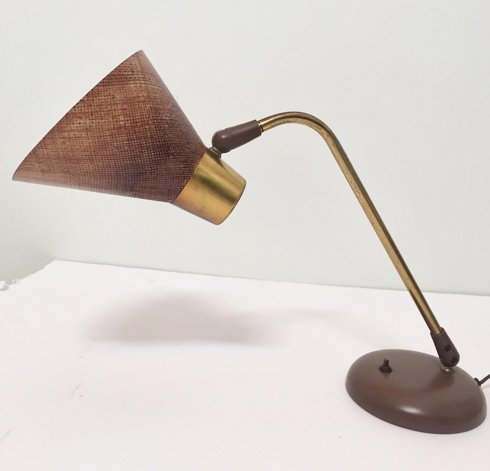 Gerald Thurston Desk Table Lamp for Lightolier, 1950s 1