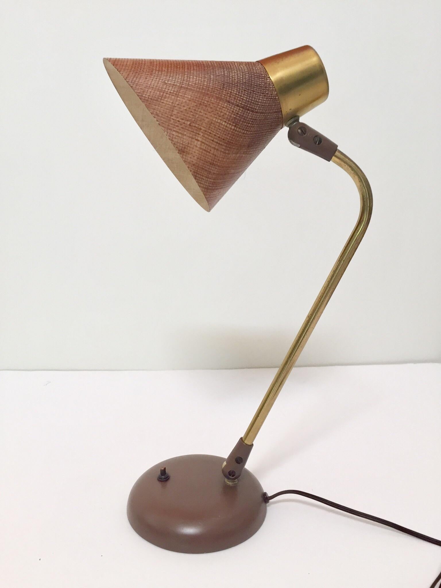 Gerald Thurston Desk Table Lamp for Lightolier, 1950s 3