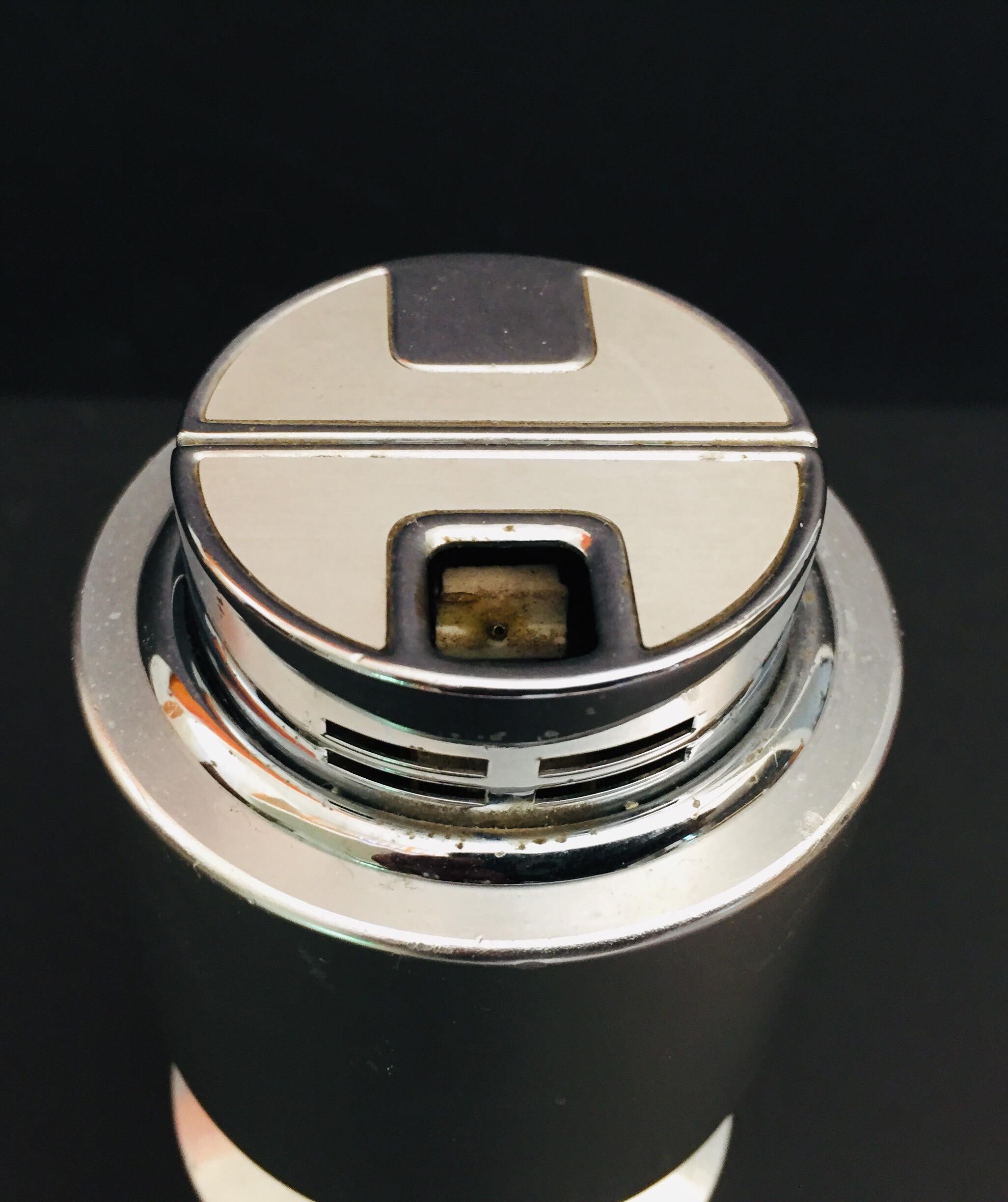 Postmodern Chrome Table Lighter by Sarome Japan For Sale 6
