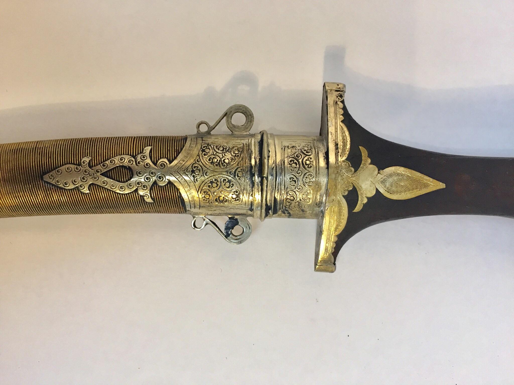 Moorish Tribal Khoumya Dagger In Good Condition In North Hollywood, CA